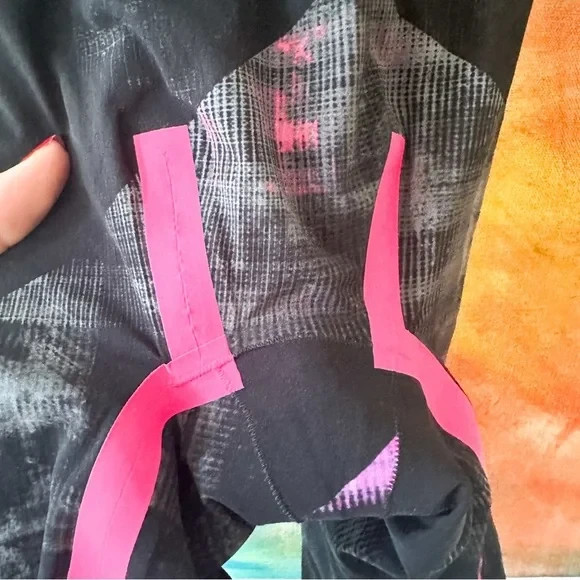 Adidas Womens Adizero Eighteen Closed Back Suit- Black/Pink Techsuit, sz 26