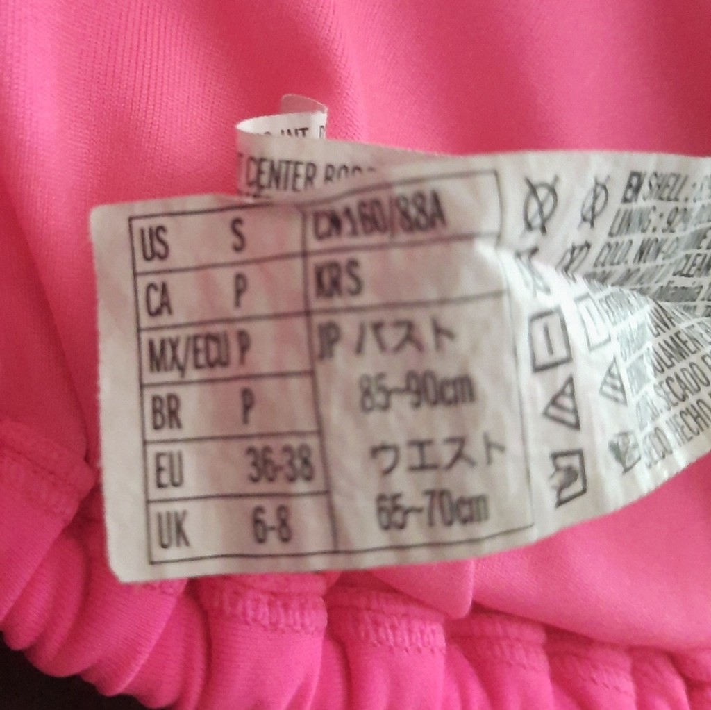 Forever 21 Hot Pink Triangle Bikini Top Size Small