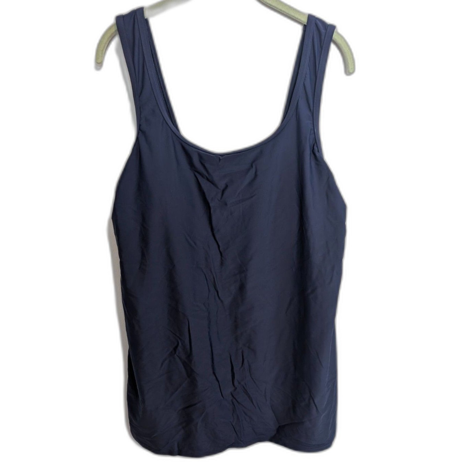 Women’s Lands’ End One-Piece Swim Dress With Attached Shorts L 14-16 NWOT