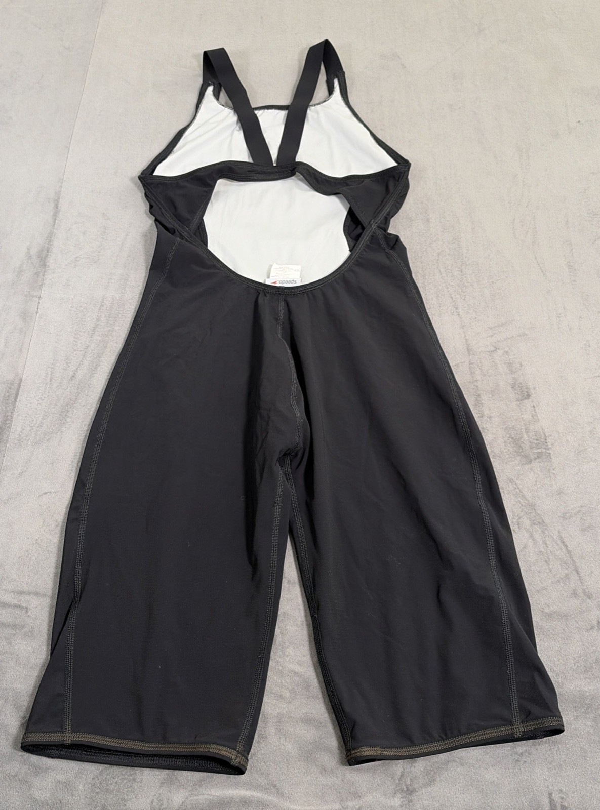 3) Speedo Fastskin LZR Pure Intent Open Back Kneeskin Tech Suit Size 10/36 Chrty