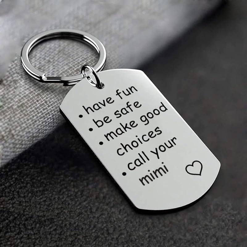 tenghong2021 Call Your Mom Keychain for New Driver Graduation 16 Year Old Women