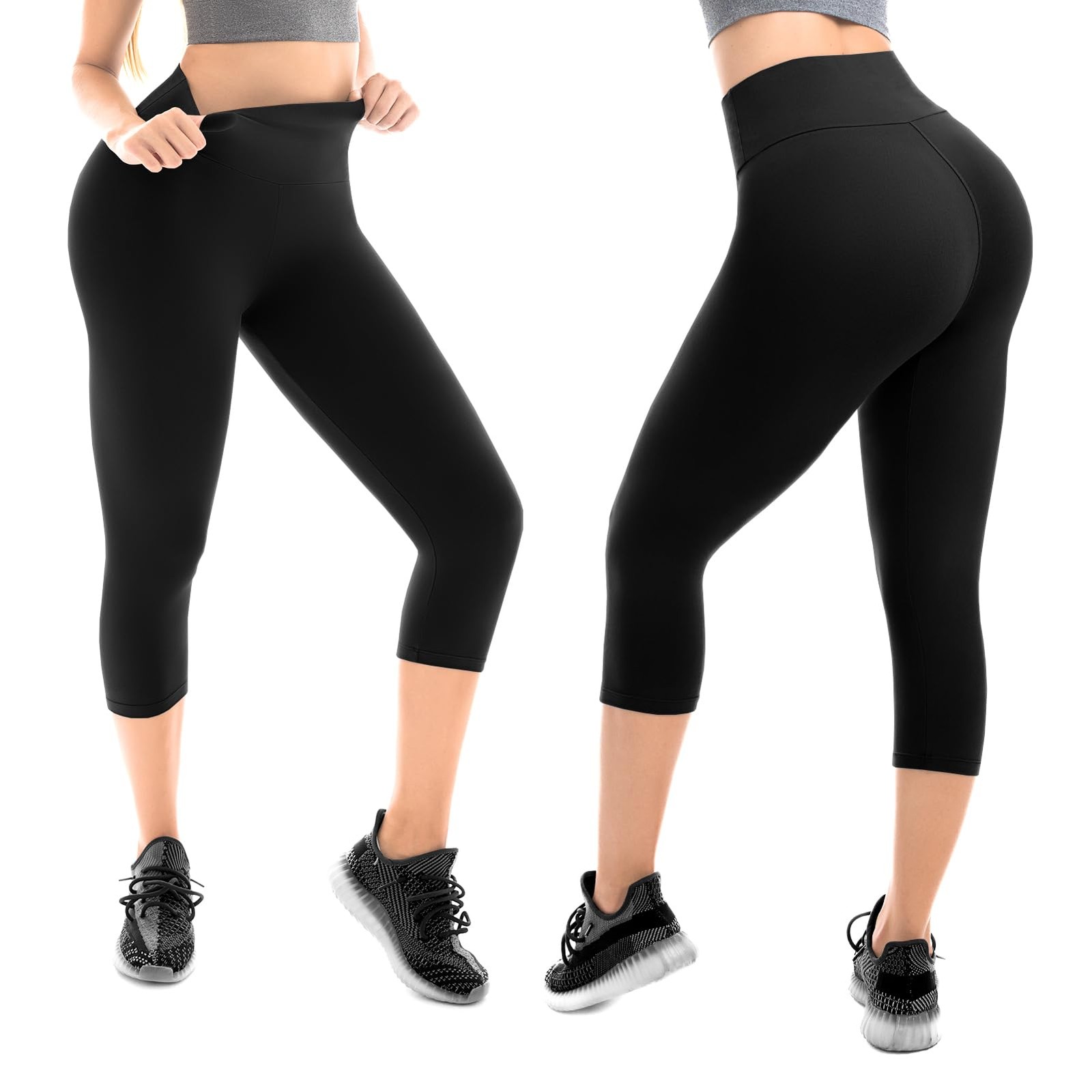 Walifrey Capri Leggings For Women Buttery Soft High Waisted Leggings For Gym