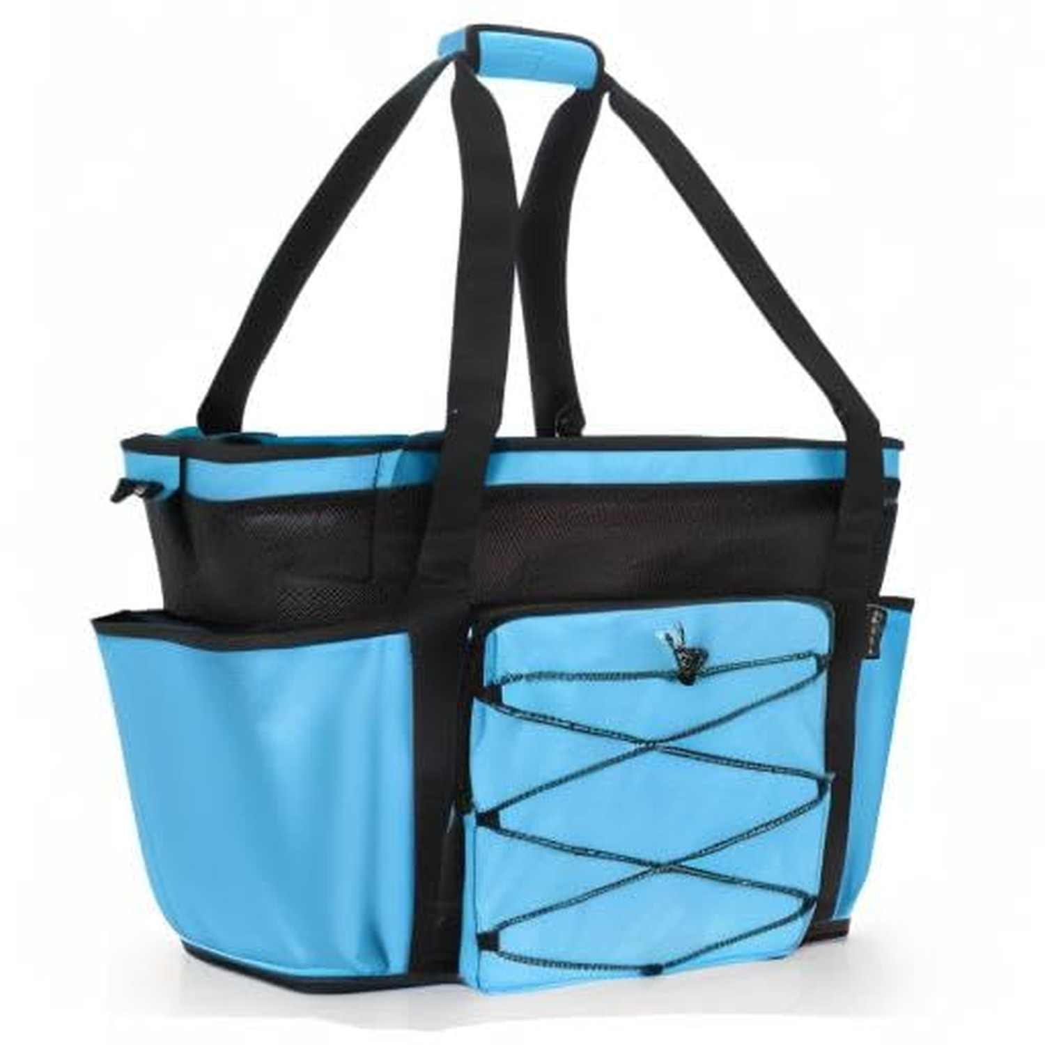 Fasrom Large Mesh Beach Bag with Zipper Bottom, Oversized Beach Bag Tote with…