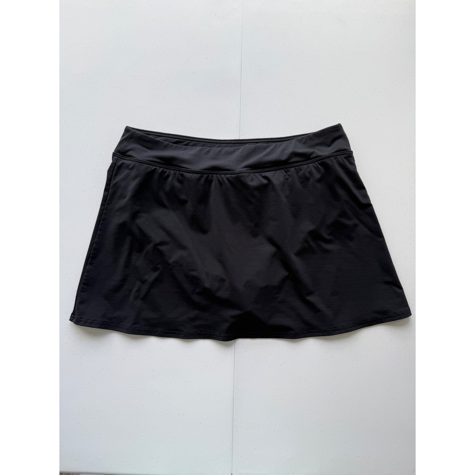 Lands’ End Black Swim Skirt Bottom M size 10 NWOT Figure Control