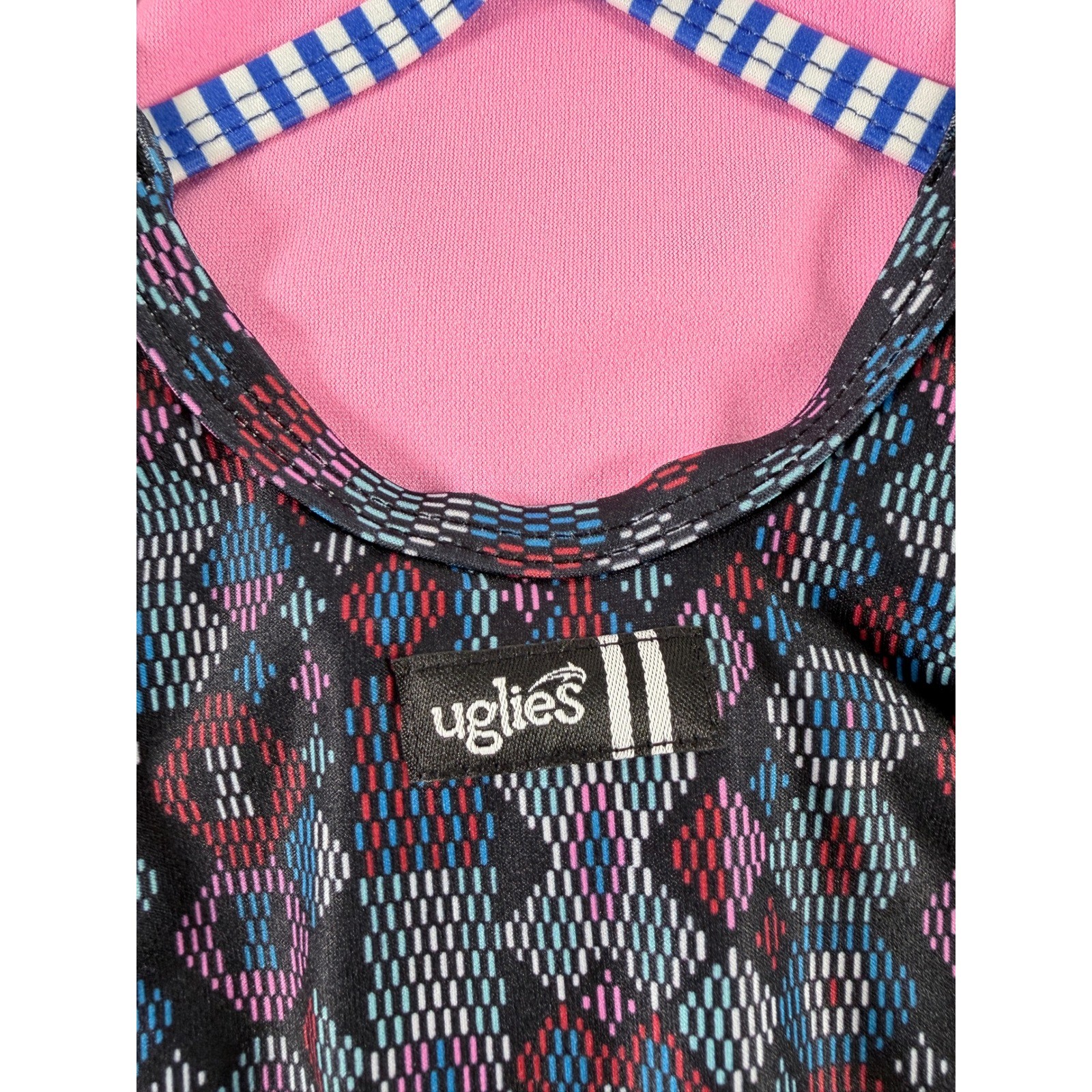 Dolfin Uglies Women’s Size 30 XS One Piece Swimsuit Geometric Diamond NWT