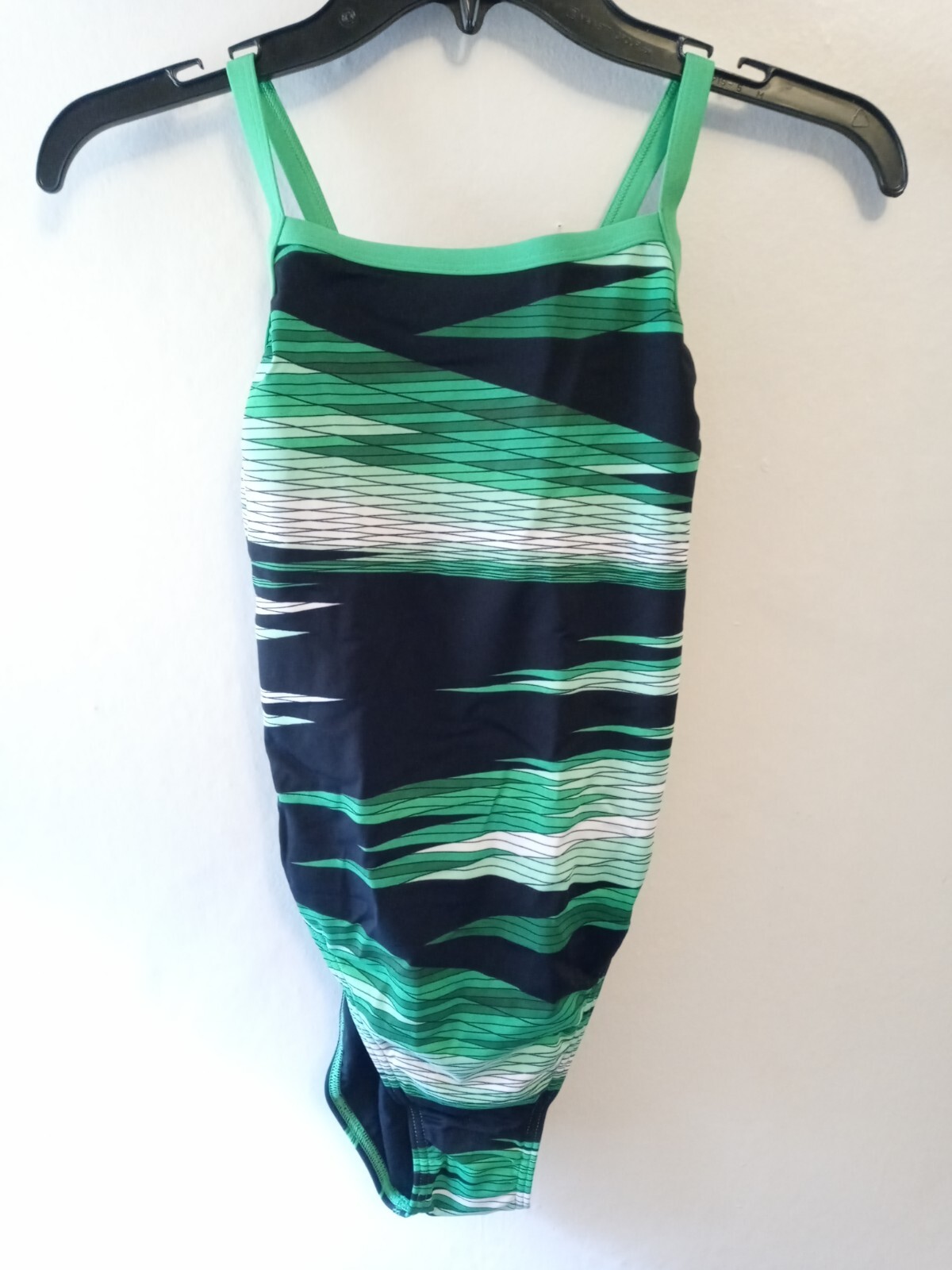 Speedo Women’s Endurance+ Havoc State Flyback Swimsuit Size 6/32 Green/Black