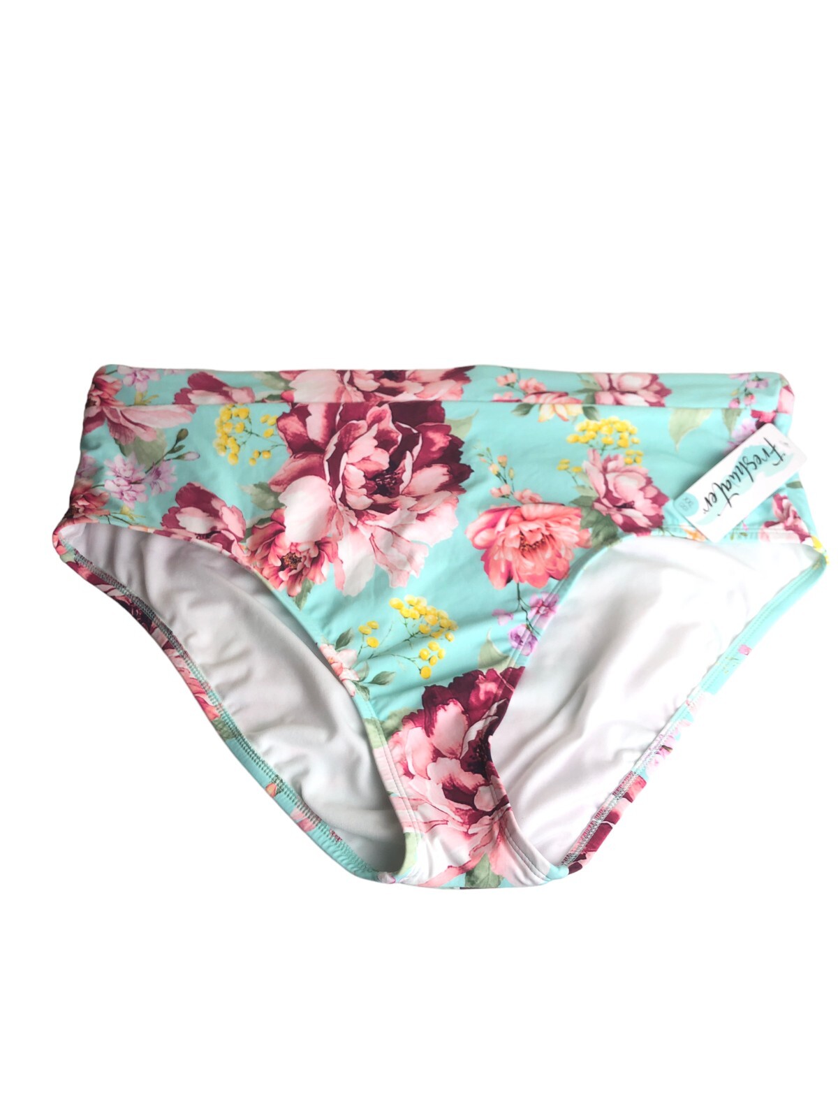 Freshwater Swimwear Bottoms Brief Panty Bikini Women’s Plus Size XXL High Waist