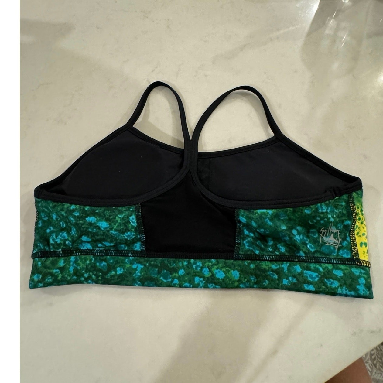Guy Harvey Fitted Sports Bra with padding Size M Medium Bikini Top Swimsuit