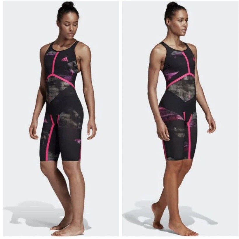 Adidas Adizero XVIII Freestyle Closed Back Knee Tech Swim Suit 16″ NWT $469