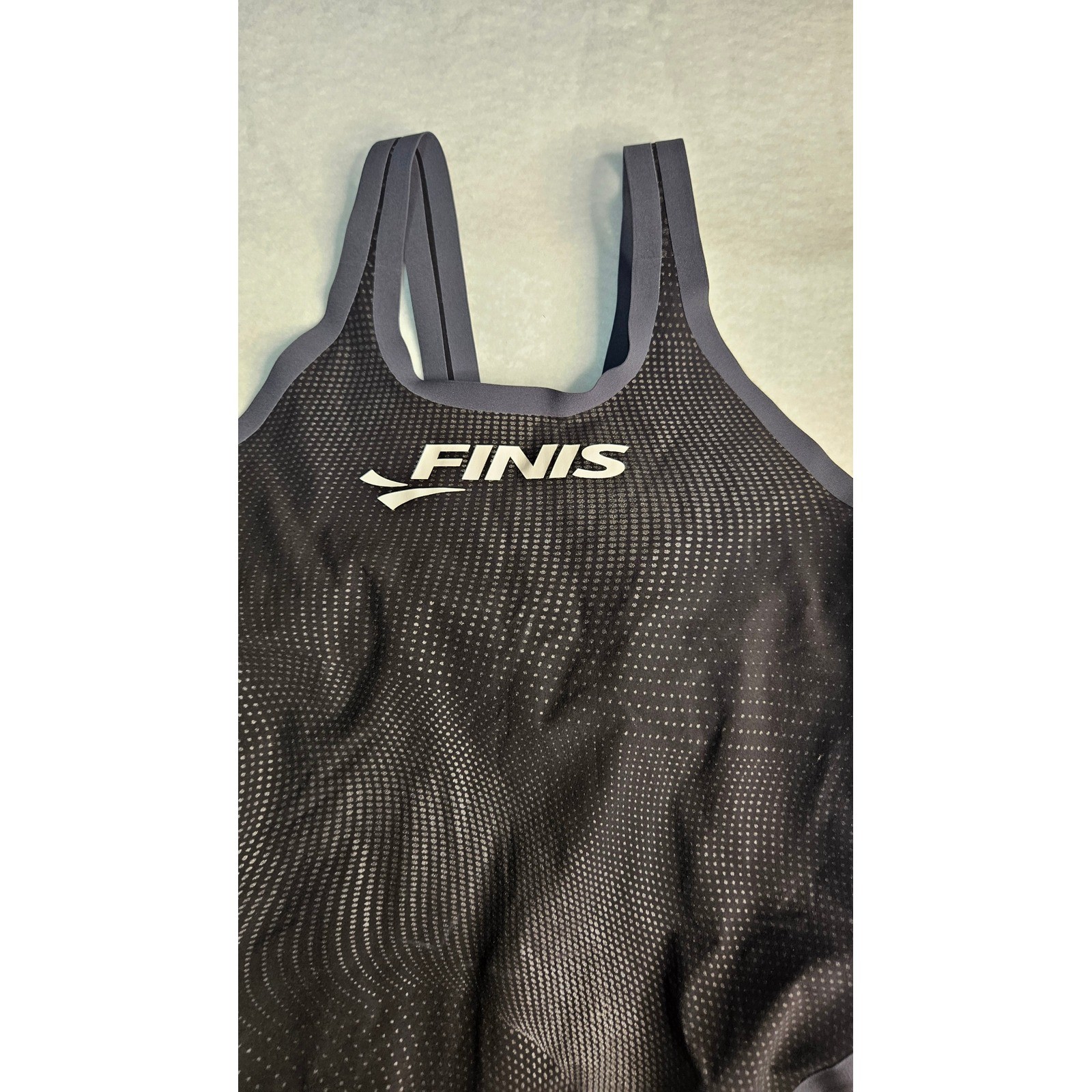 FINIS Fuse Technical Racing Suit Womens Sze 22 Black Kneeskin FINA Approved Swim