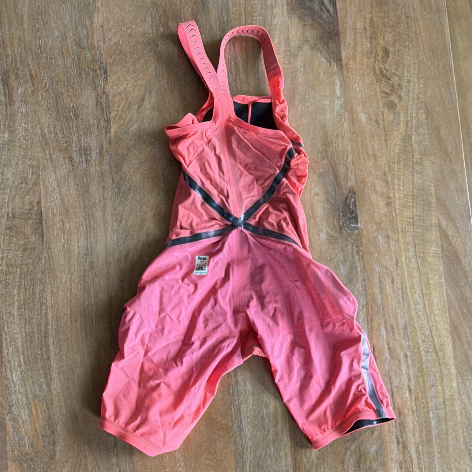 Speedo LZR Racer X Closed Back Fastskin Size 23 Hot Coral