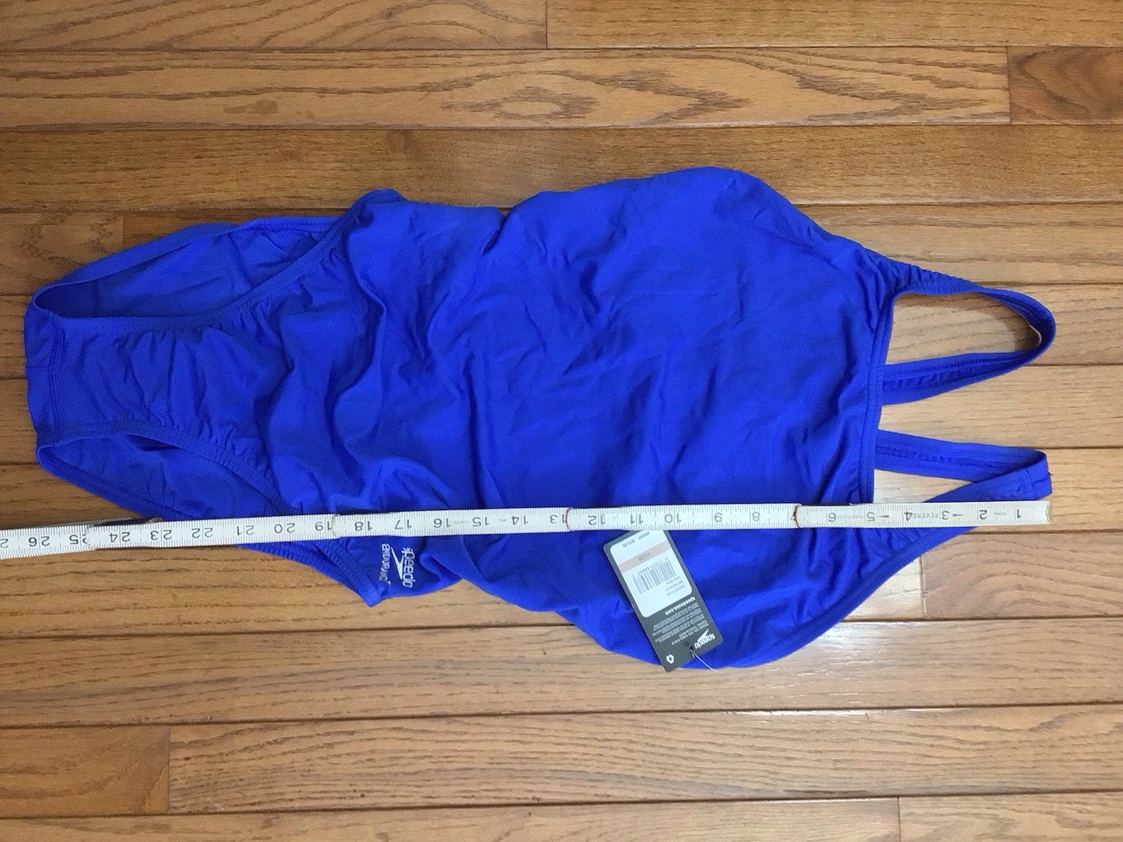 New Speedo Swimsuit 1 Pc Endurance Supro A Size 12/38 Royal Blue Racer (T1-10)