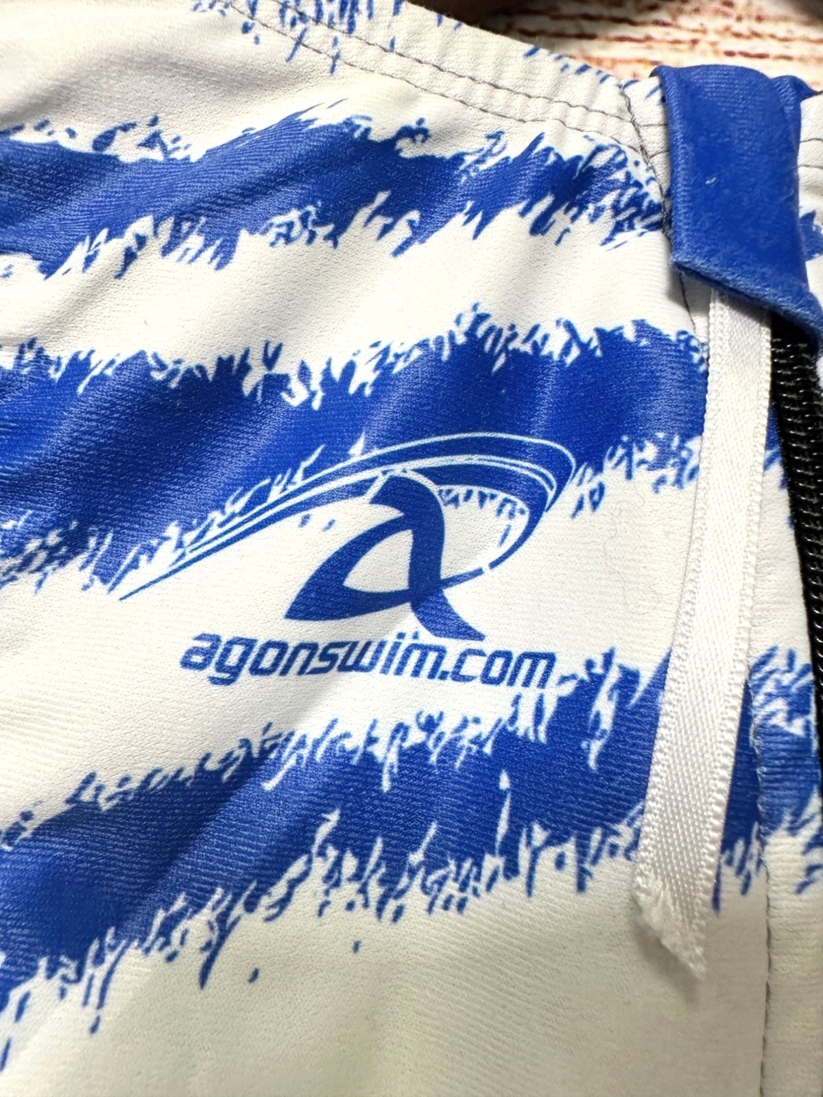Agon Speedline 2.0 Women’s Competition Swimsuit Size 40 Blue White Racing Suit