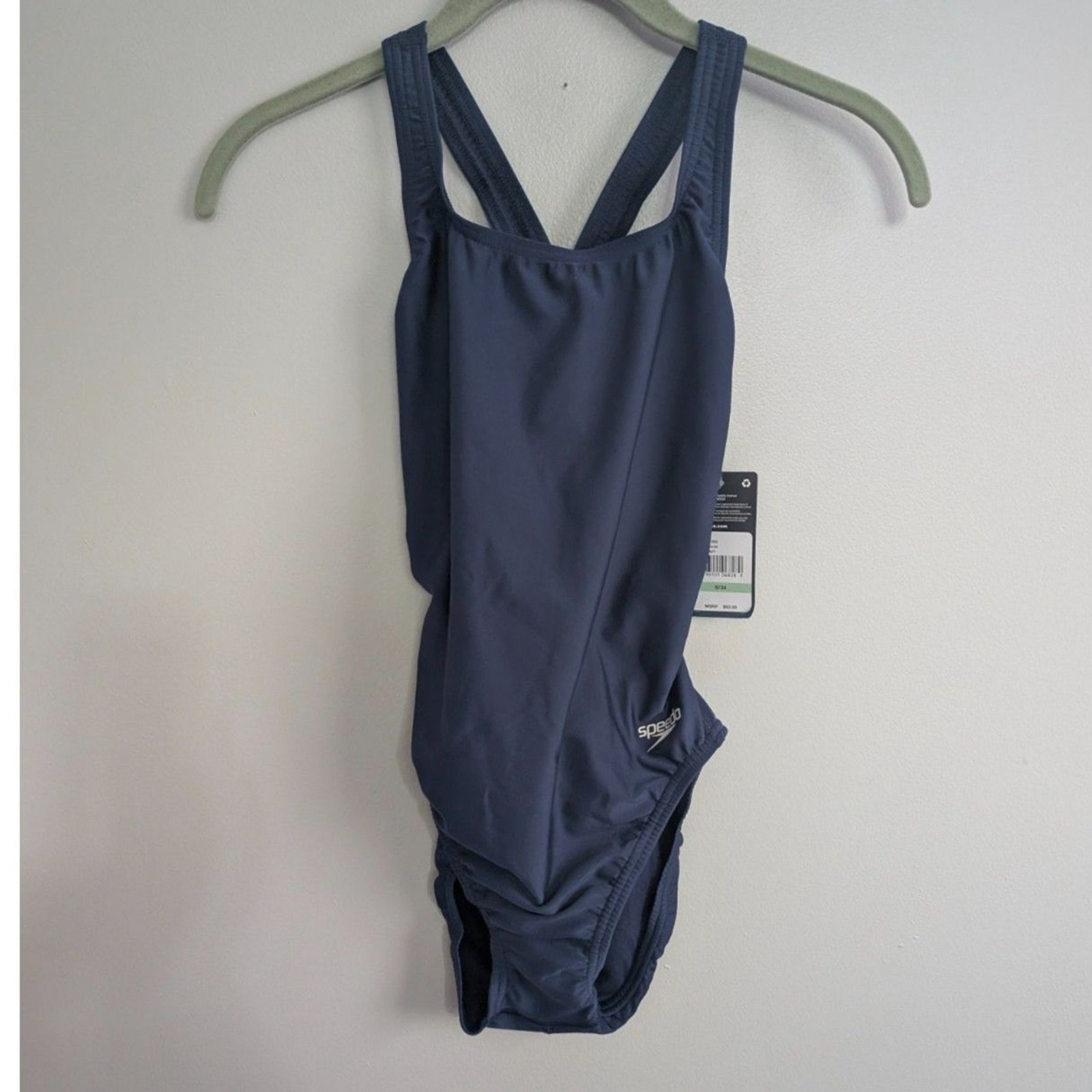 Women’s Speedo One Piece Swimsuit Navy Size 8/34