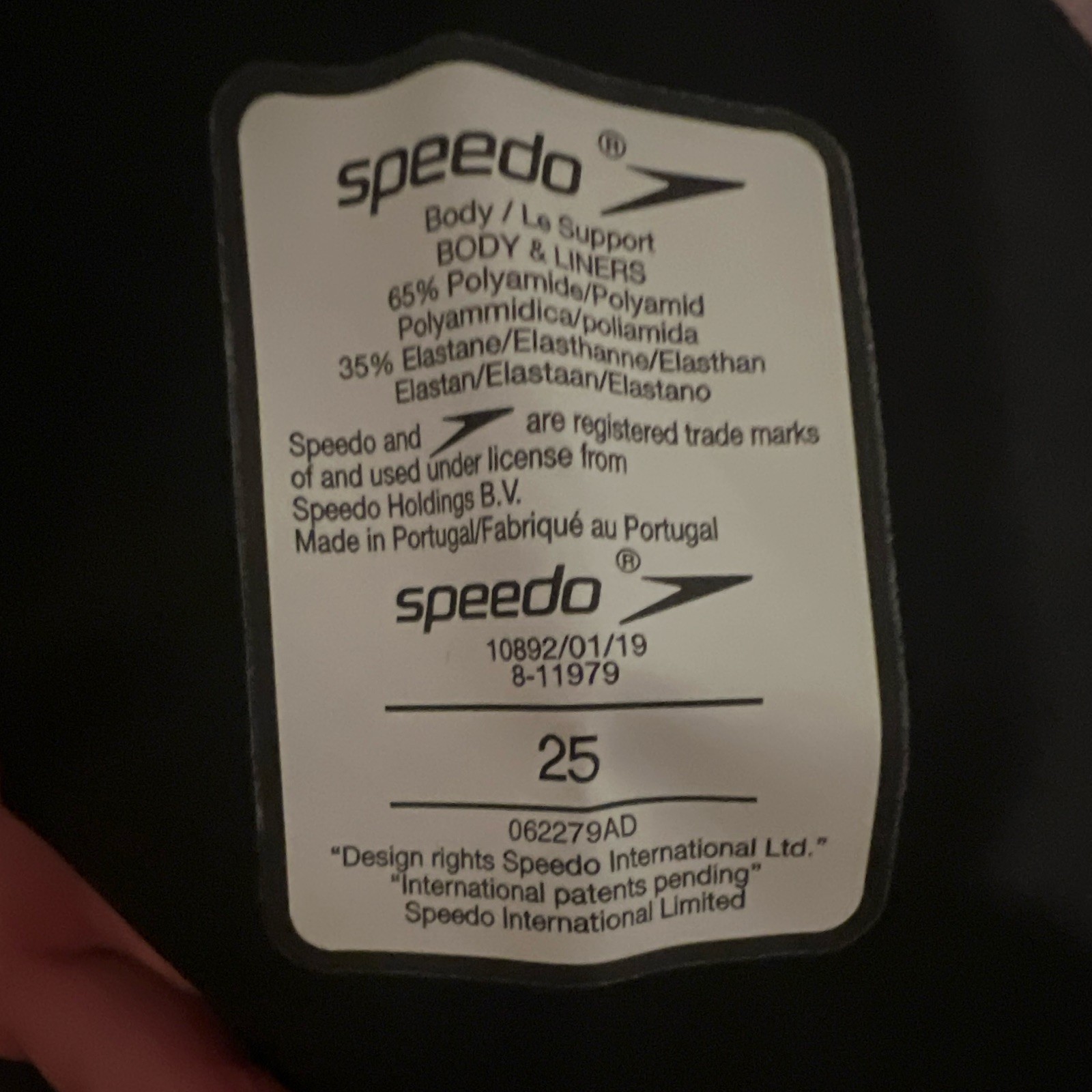 Speedo Fastskin LZR Pure Valor Kneeskin Tech suit 25 Black