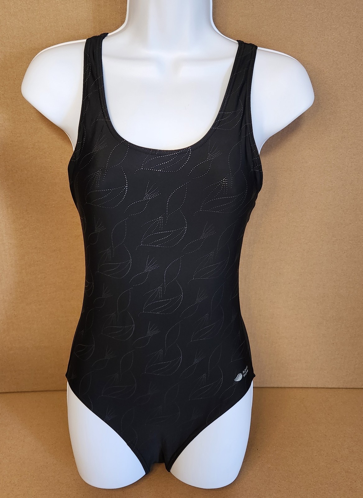 Aqua Wave Seaweed Womens Tank Black Swimsuit Sz S