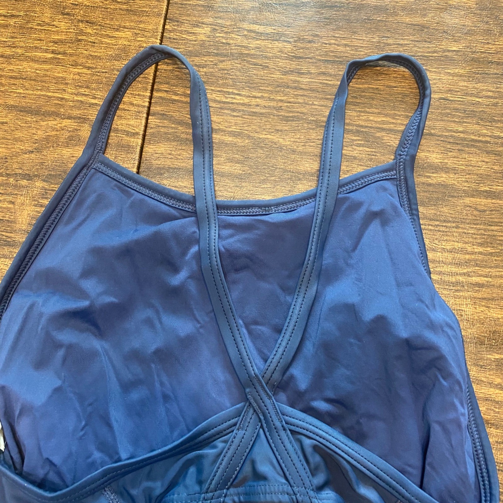 Sporti Women Navy Blue Guard One Piece Swimsuit Size 36 Lifeguard Athletic Swim