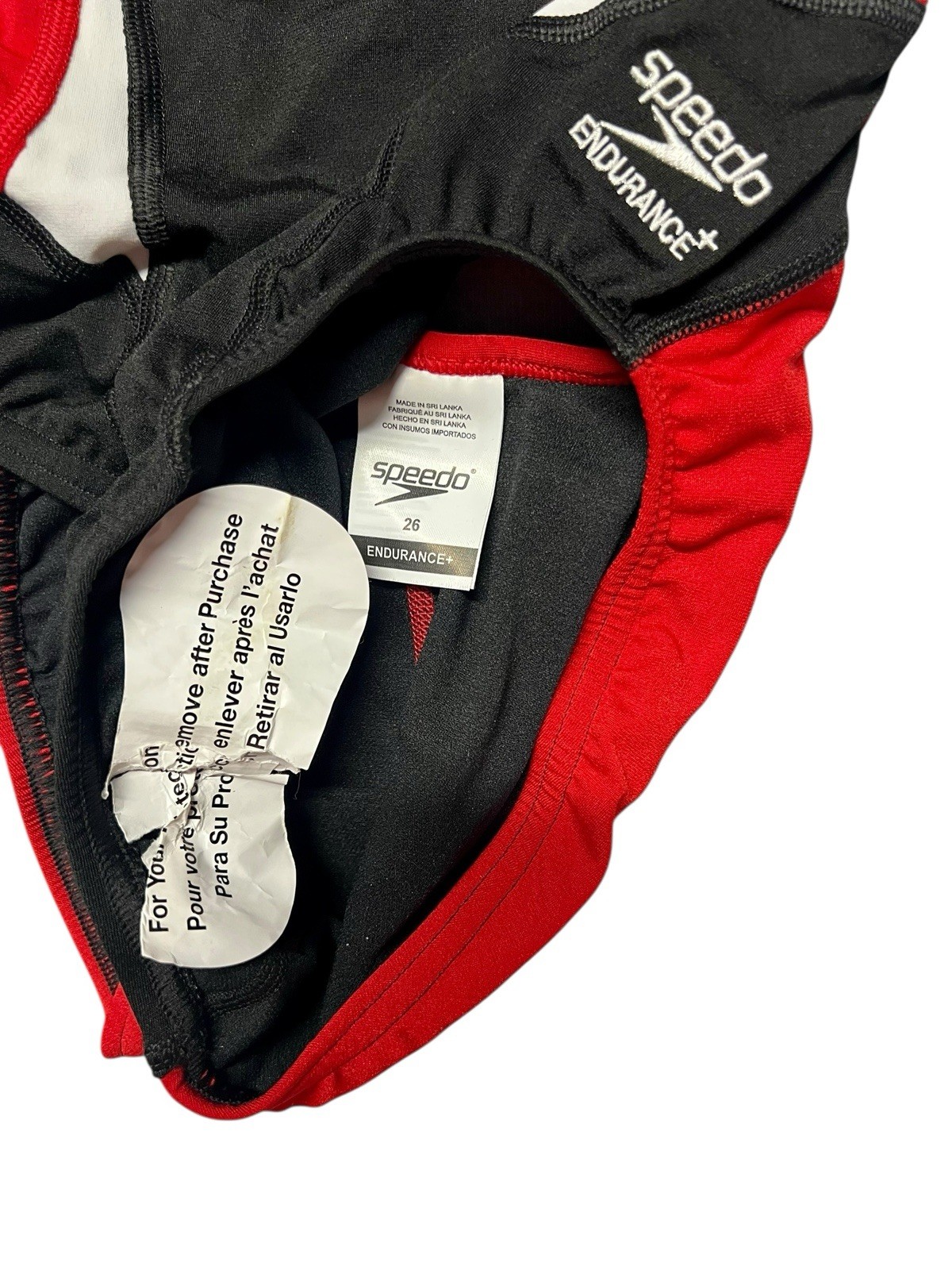 New With Tags Speedo Endurance+ Competition Racing Suit Womens 26 Crossback