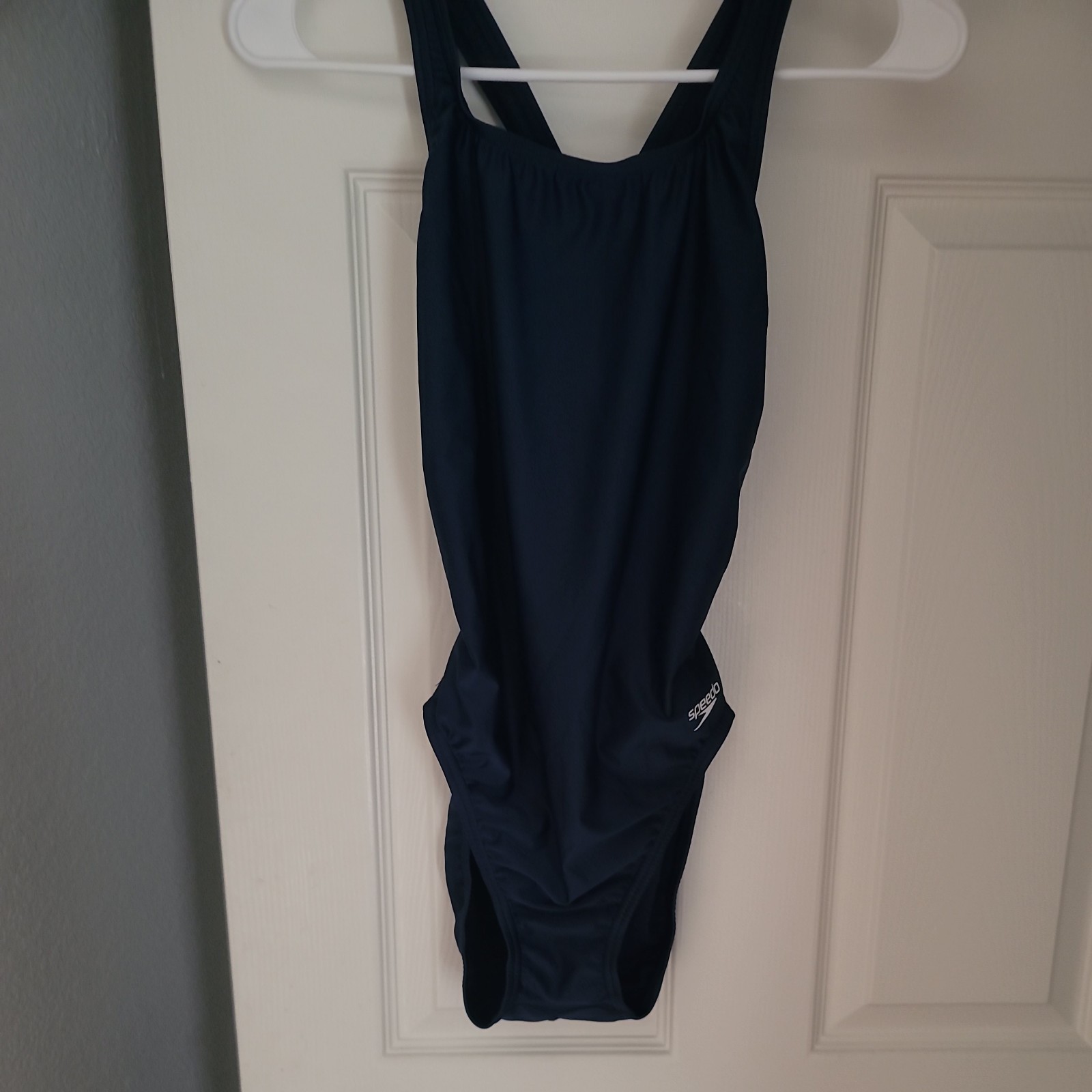 Speedo Women’s Competitive One Piece Swimwear Team Navy Swimming Size 12/38