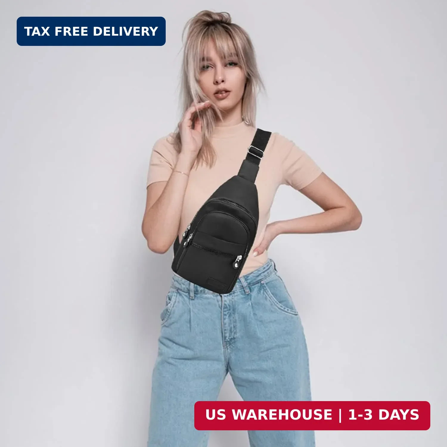 Banelu Small Sling Backpack Crossbody Bags for Women Men, Small Sling Bag Cross