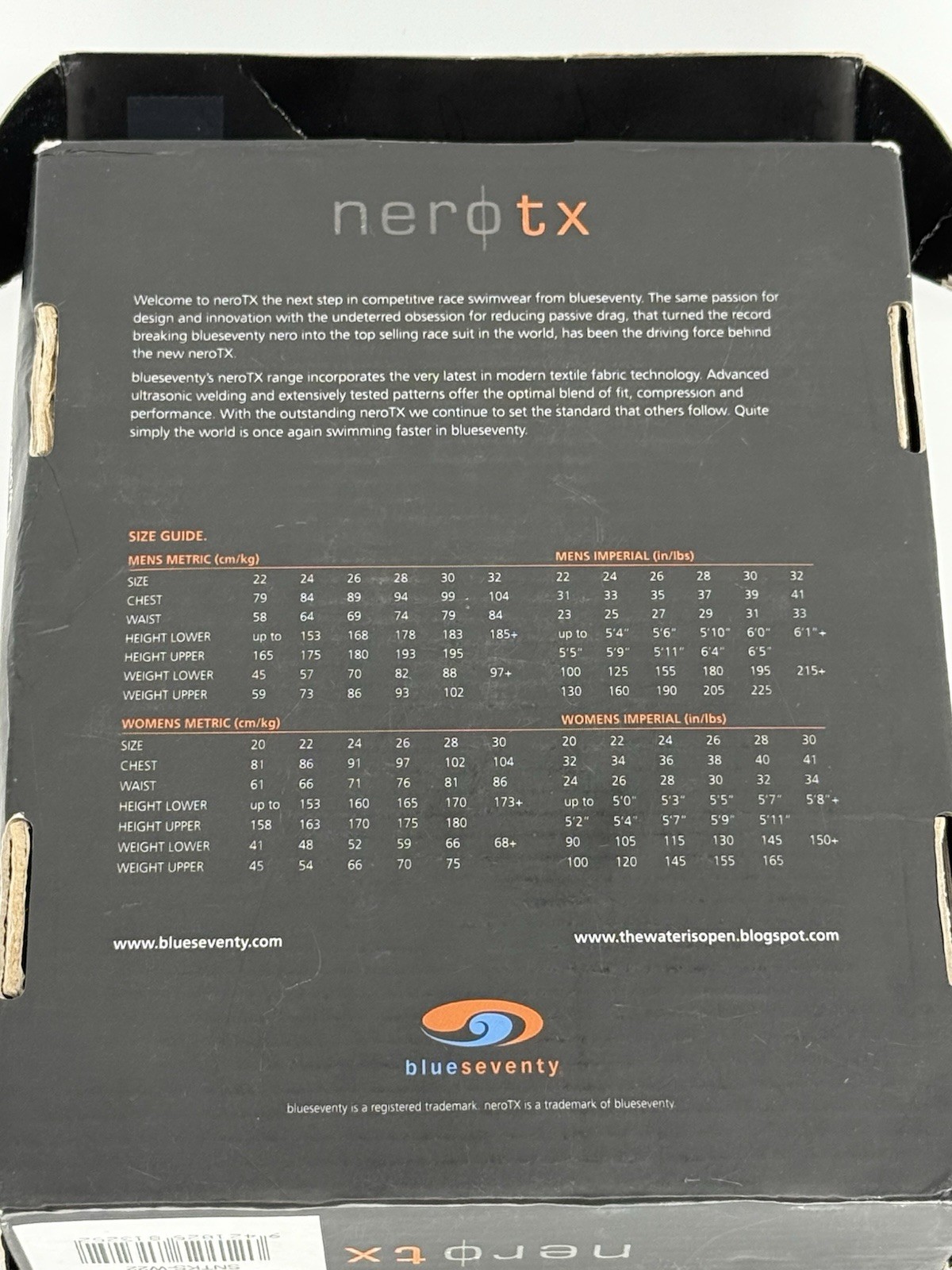 Blue Seventy Women’s NeroTX Black Kneeskin SNTKS – W22
