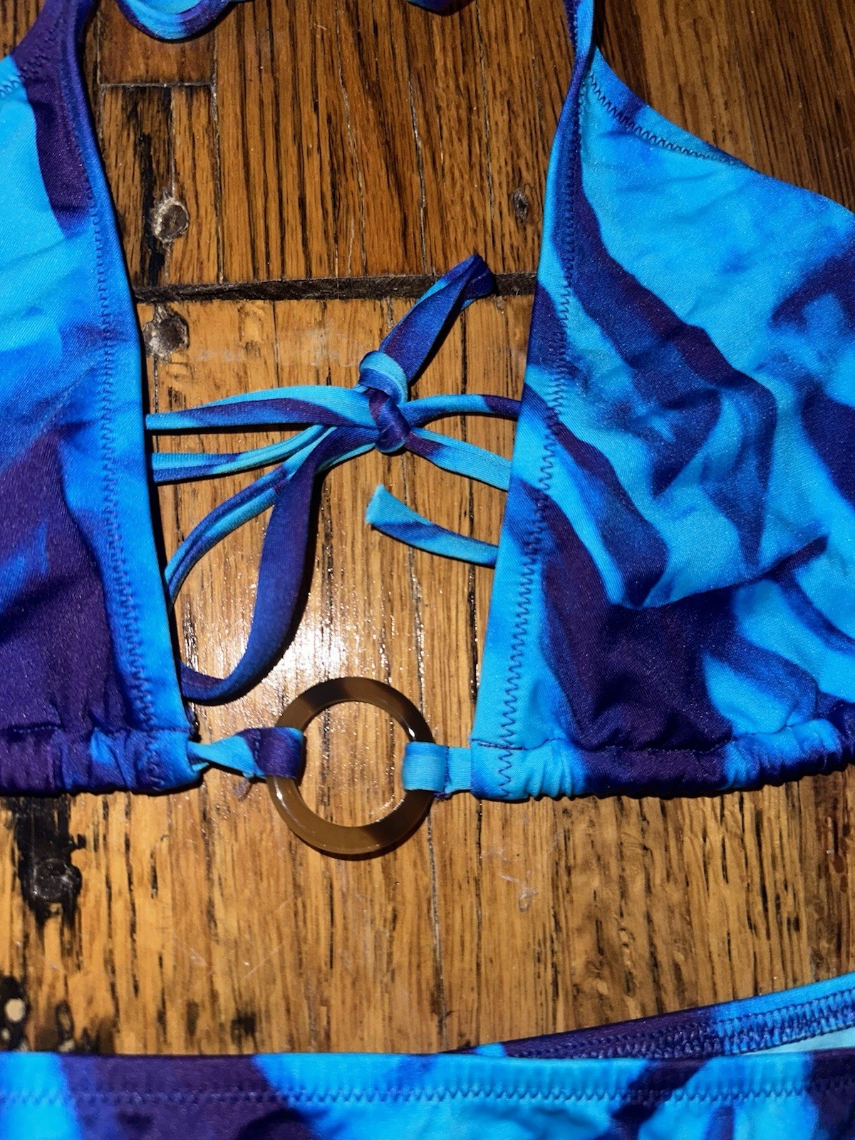 Blue tie-dye Vilebrequin’s Les Draps string bikini Sam’s Fifth Avenue