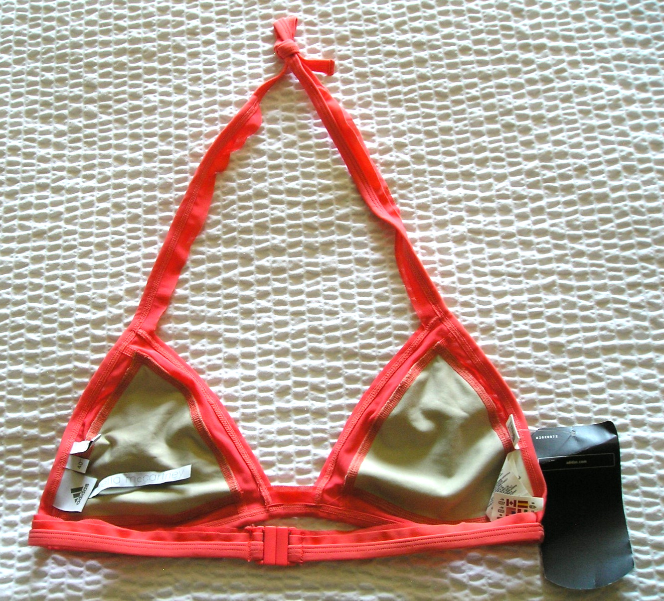 Adidas Stella McCartney Vintage Swim Bikini INFINITEX Halter Bra Top size 40 nwt