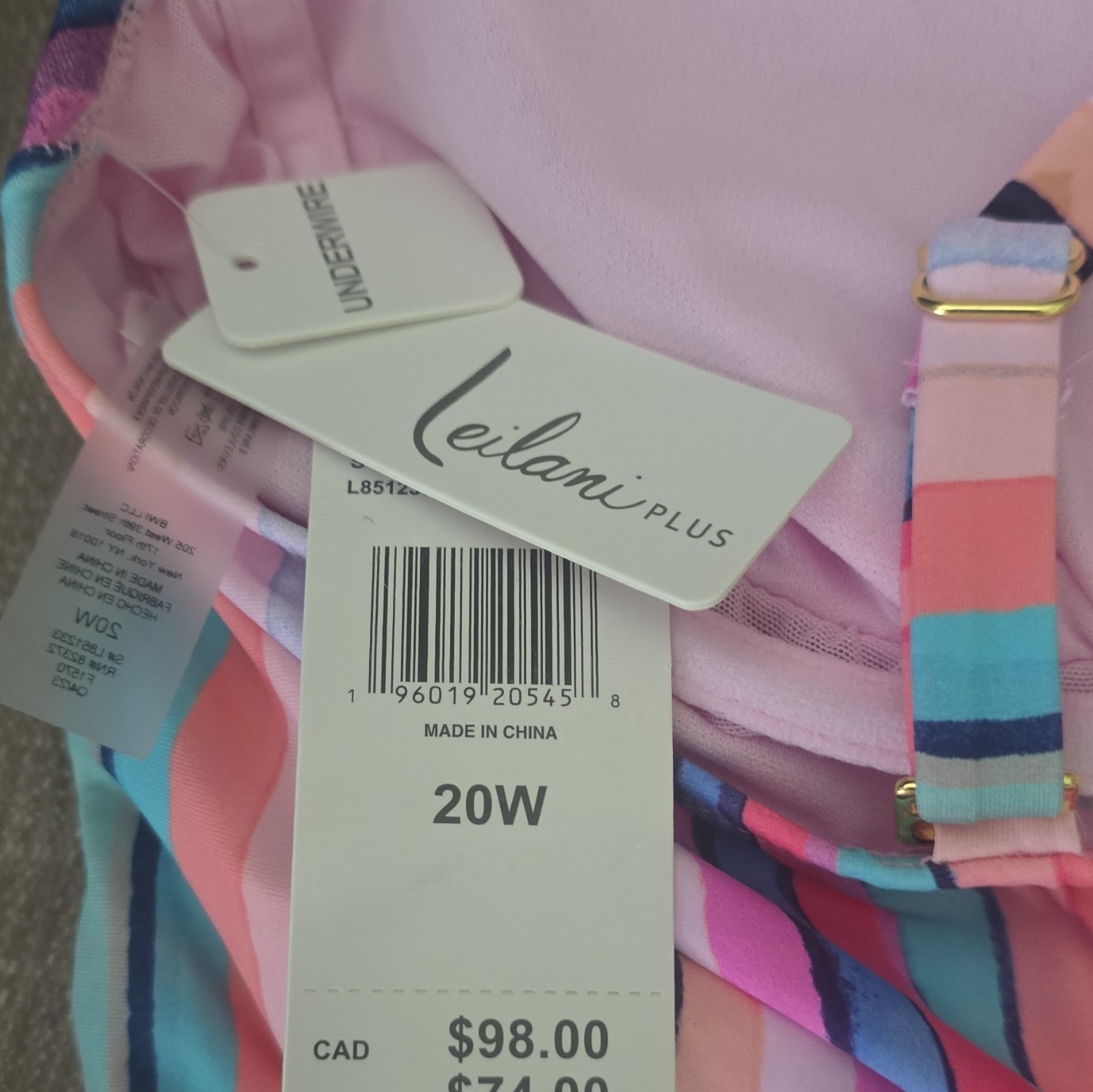 Women’s Multicolor Swim Tankini