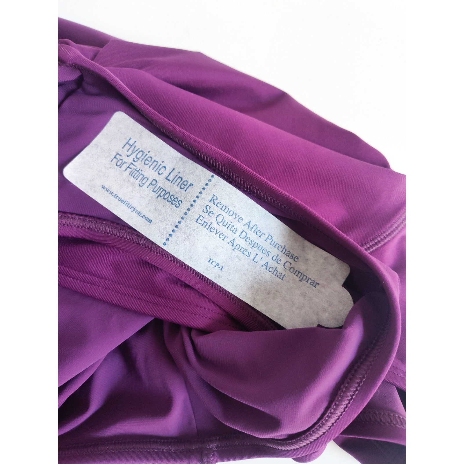 New Athleta Swimsuit Rashgaurd Medium Tall One Piece Purple Long Sleeve Zip