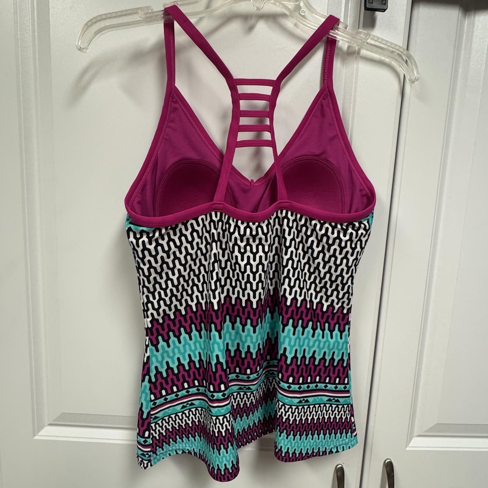 Zero Xposur Swim Women’s Swimsuit Top~Tank Size M Multicolored