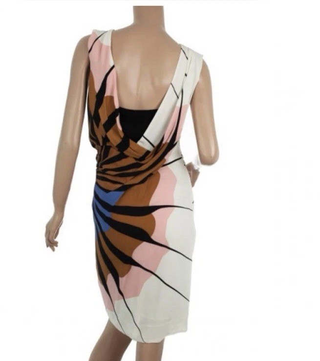 NWOT Diane Von Furstenberg Adalvino Silk Paper Sun Dress $465