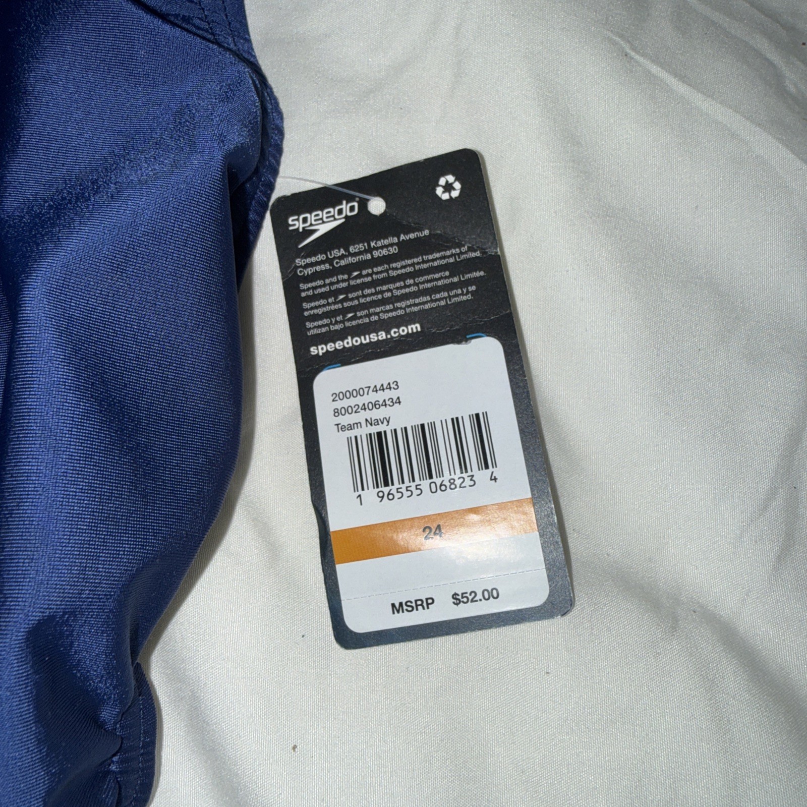 NWT Women’s Speedo Learn To Swim Pro LT Superpro Navy Blue Size 24 (US 2)