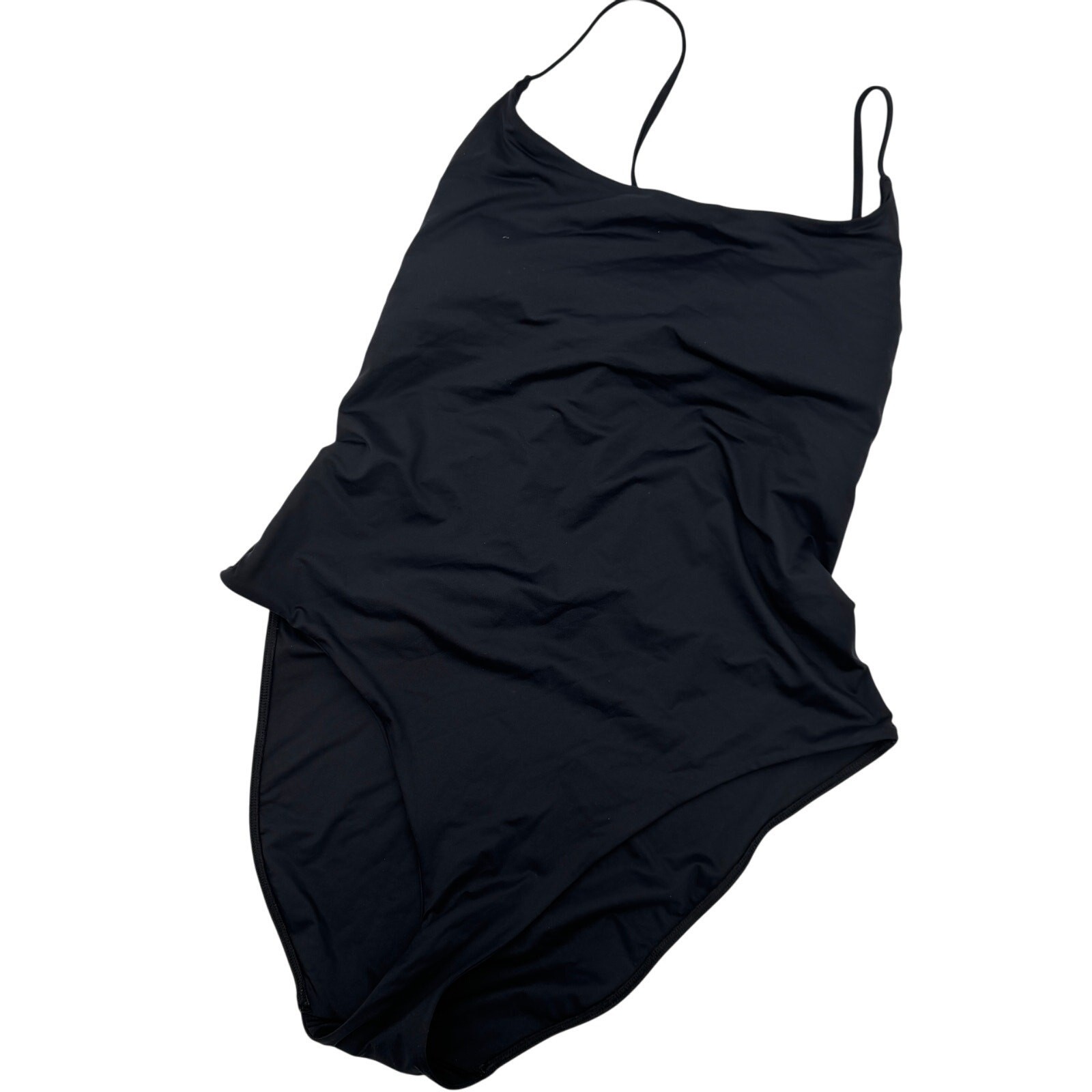 Everlane Swimsuit The String Renew Nylon One Piece Women Size 2XL Black