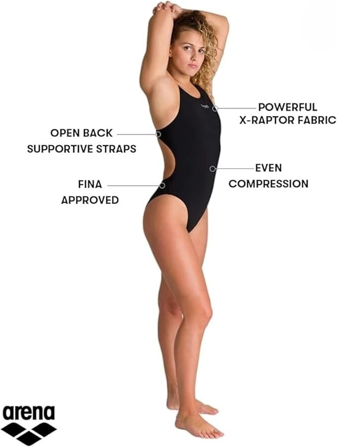 Arena Powerskin ST Racing Swimsuit Black Size 34 Competition Tech Suit NWT
