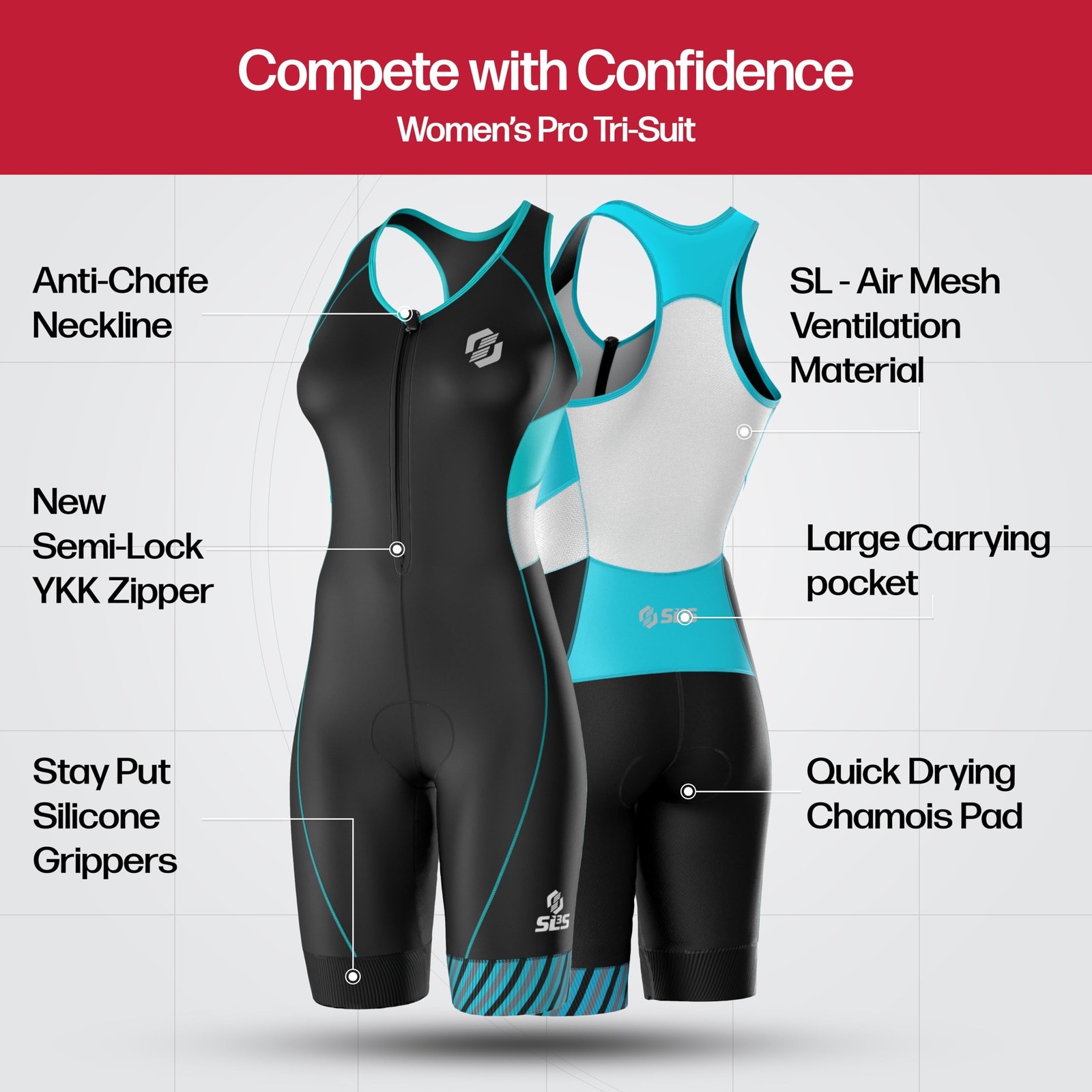 SLS3 Triathlon Suits Women – One Piece Tri Suit Women – Pro Womens Triathlon …