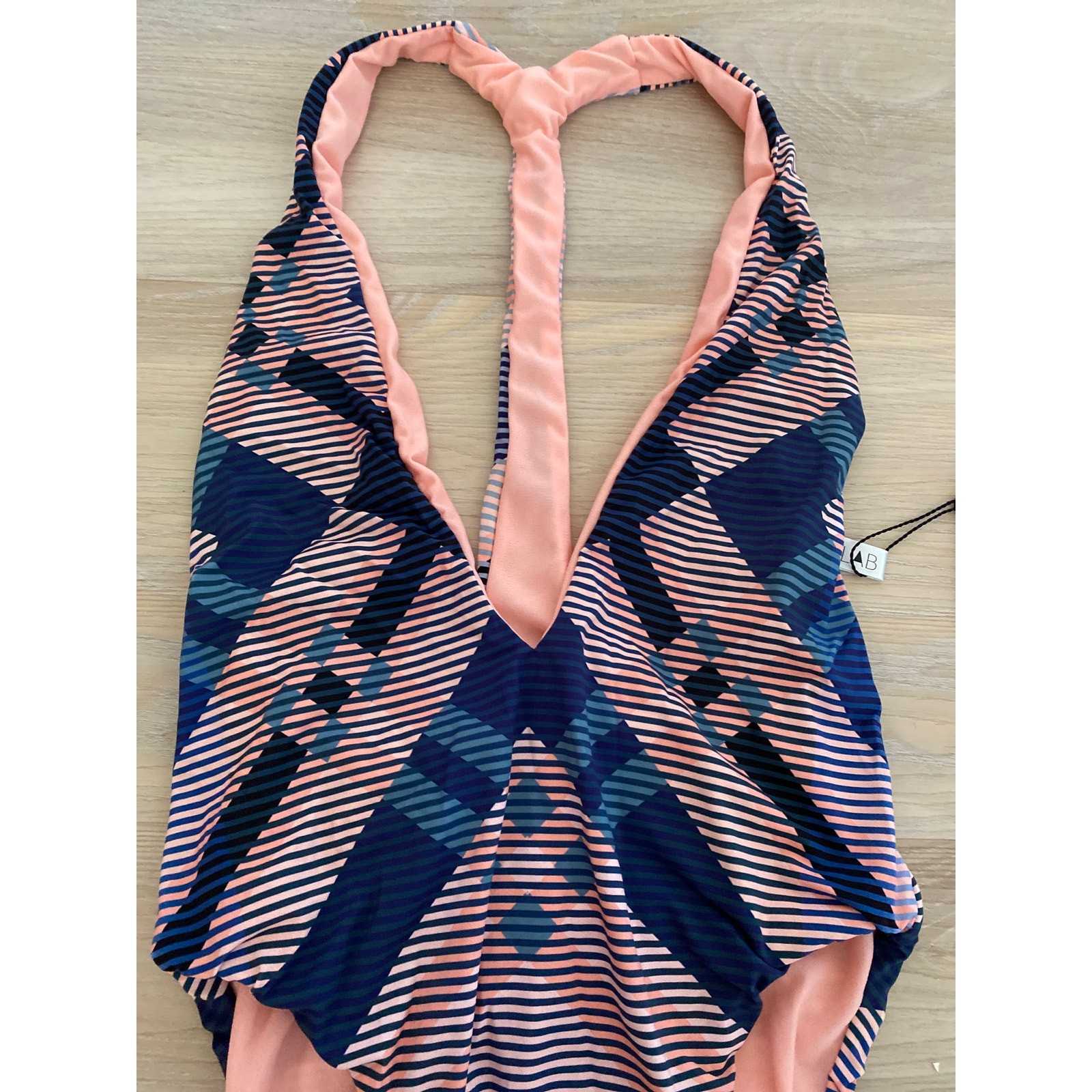 The Bikini Lab Womens Blue Pink One Piece sz S