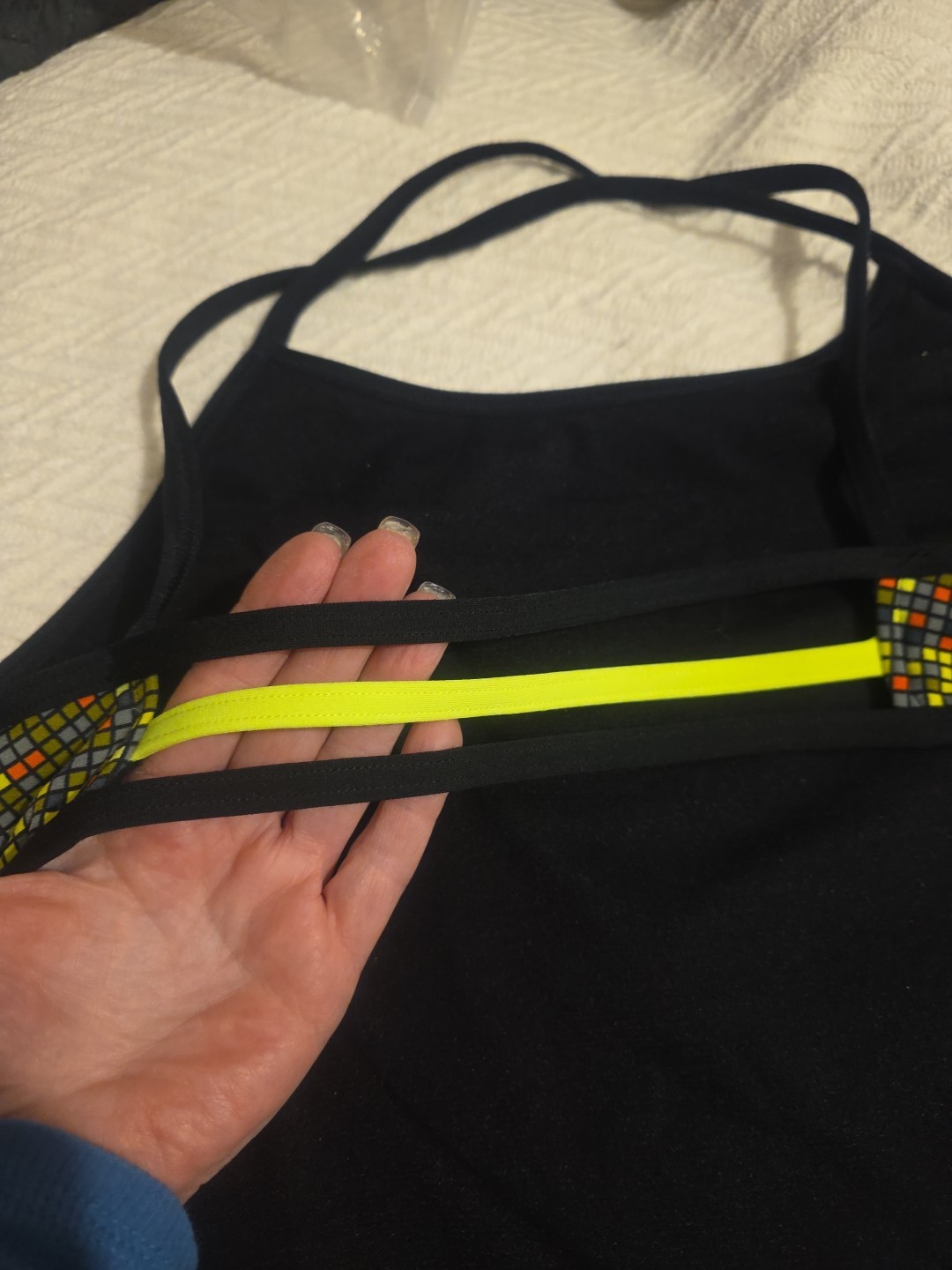 TYR Atomic diamondfit, Womens 36, Black, Green, Orange,chartruce Green, Yellow