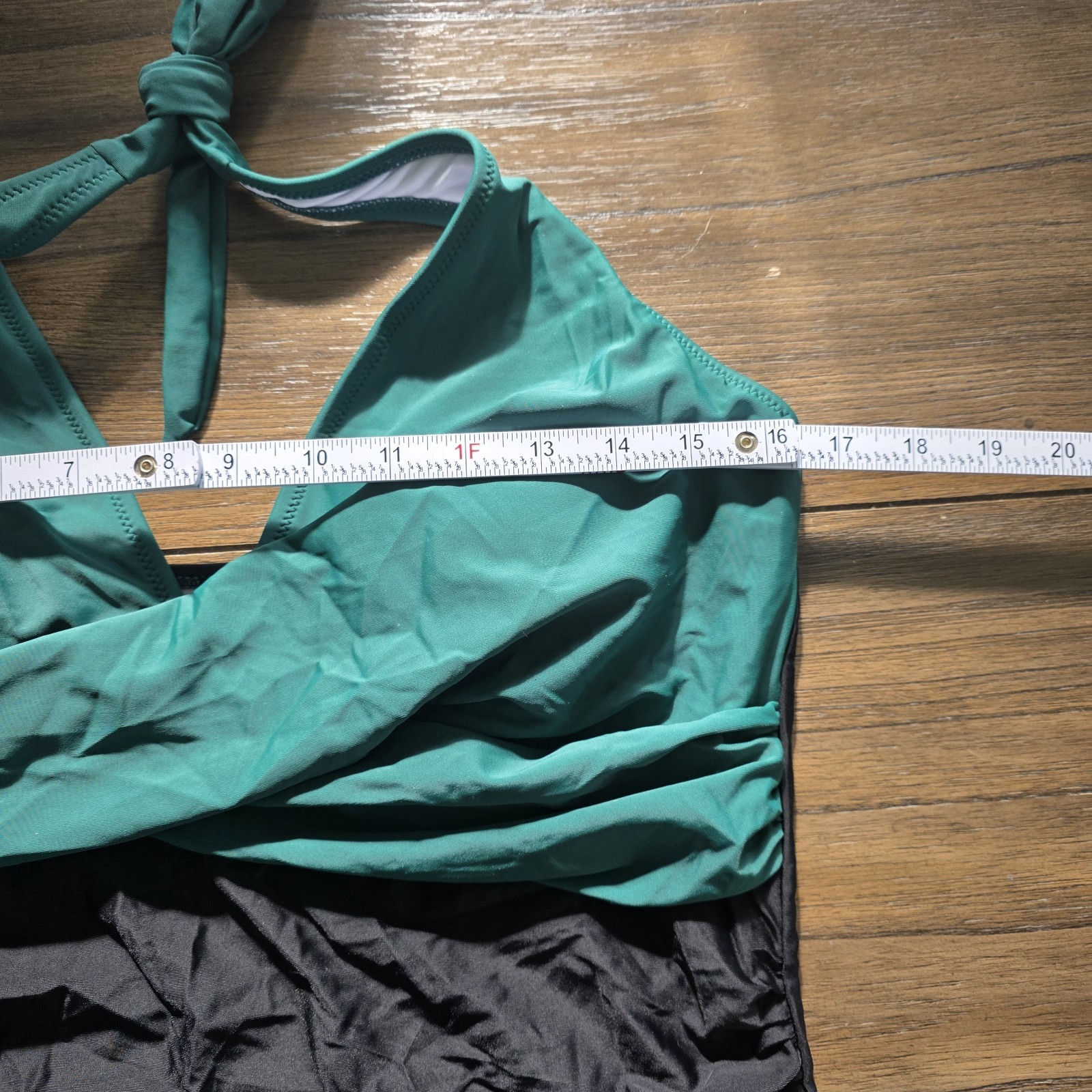 RXRXCOU Swimsuit Tummy Control V Neck Swimwear Halter Top Women’s XXL