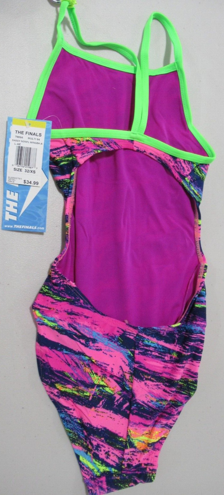 TYR The Finals “Sassy” Multicolored Wingback Size 32/XS *NWT*