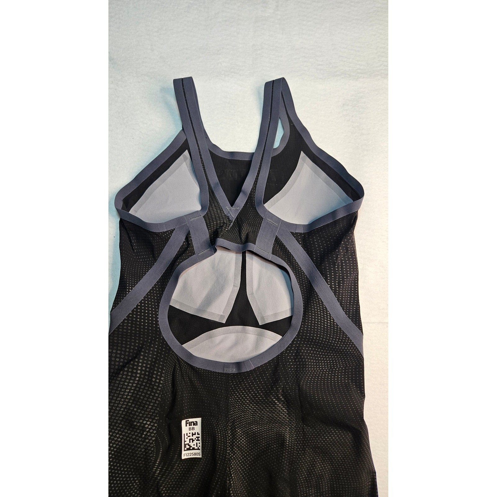 FINIS Fuse Technical Racing Suit Womens Sze 22 Black Kneeskin FINA Approved Swim