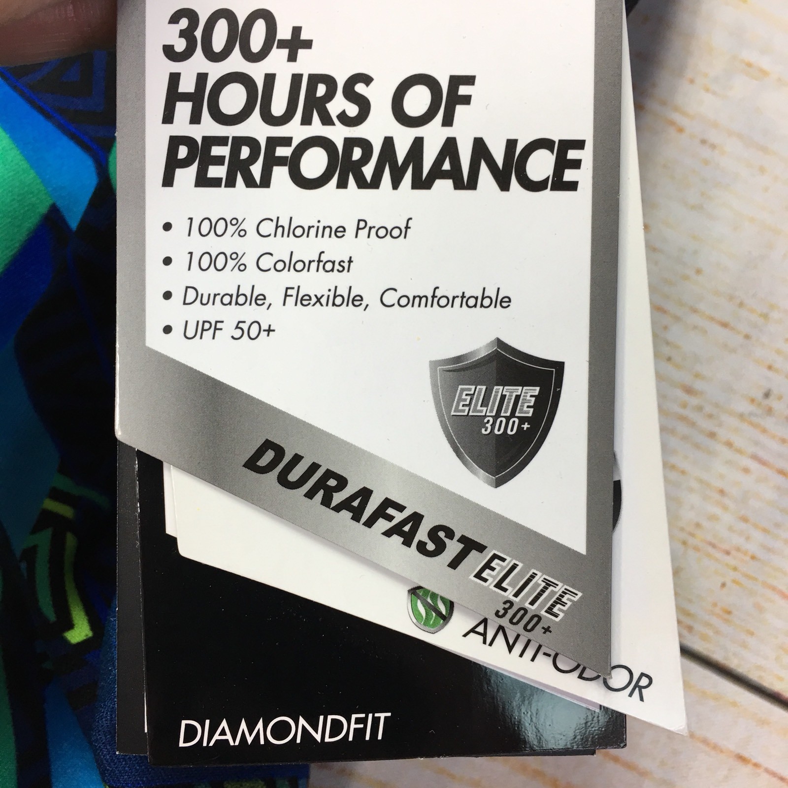 TYR Womens Ardent Diamondfit One Piece Performance Blue/Green Swimsuit 30 XS 0-2