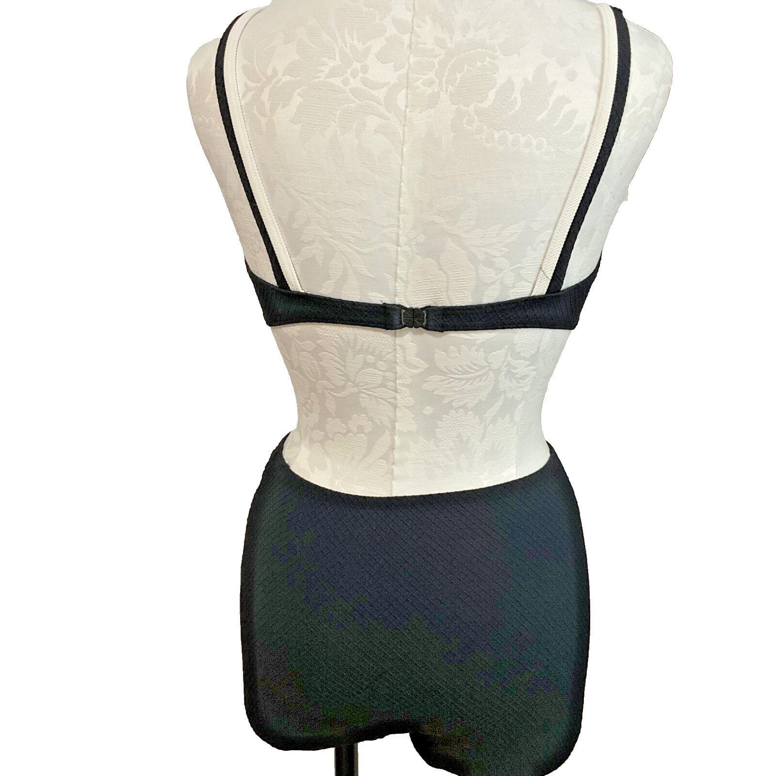 Retro look Victorias Secret Black with Stripe button detail