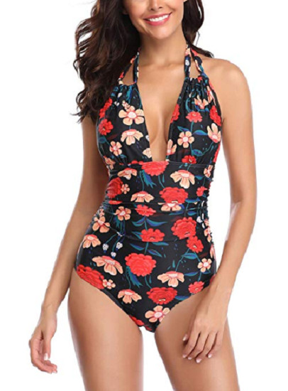 One Piece Swimsuit Slimming Monokini Tummy Control Swimwear Size L 1 piece