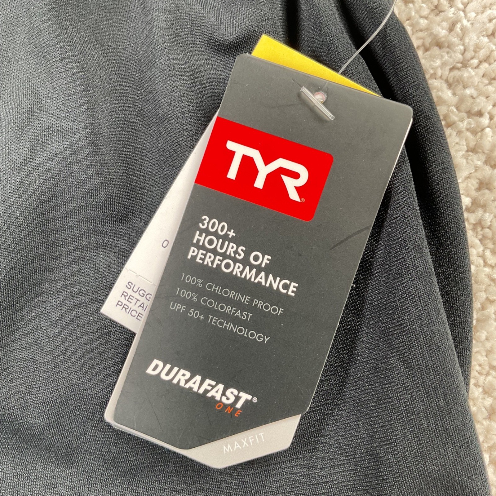 TYR Durafast One Maxfit Swimsuit Womens Size 32 Black One Piece Training MDUR7A