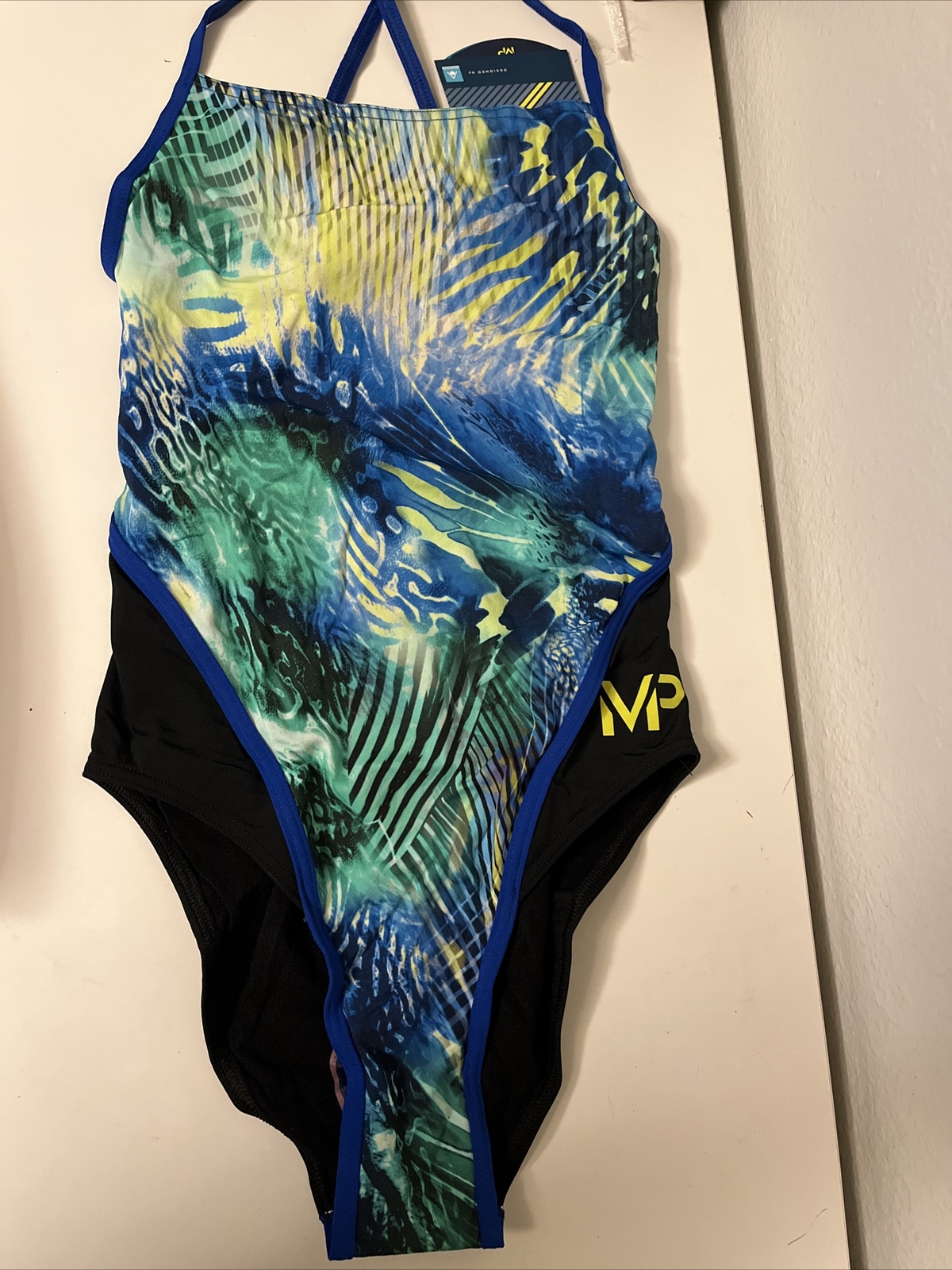Size 32 Michael Phelps Racing Swim Suit Aqua Infinity Tech! Women Vital READ!