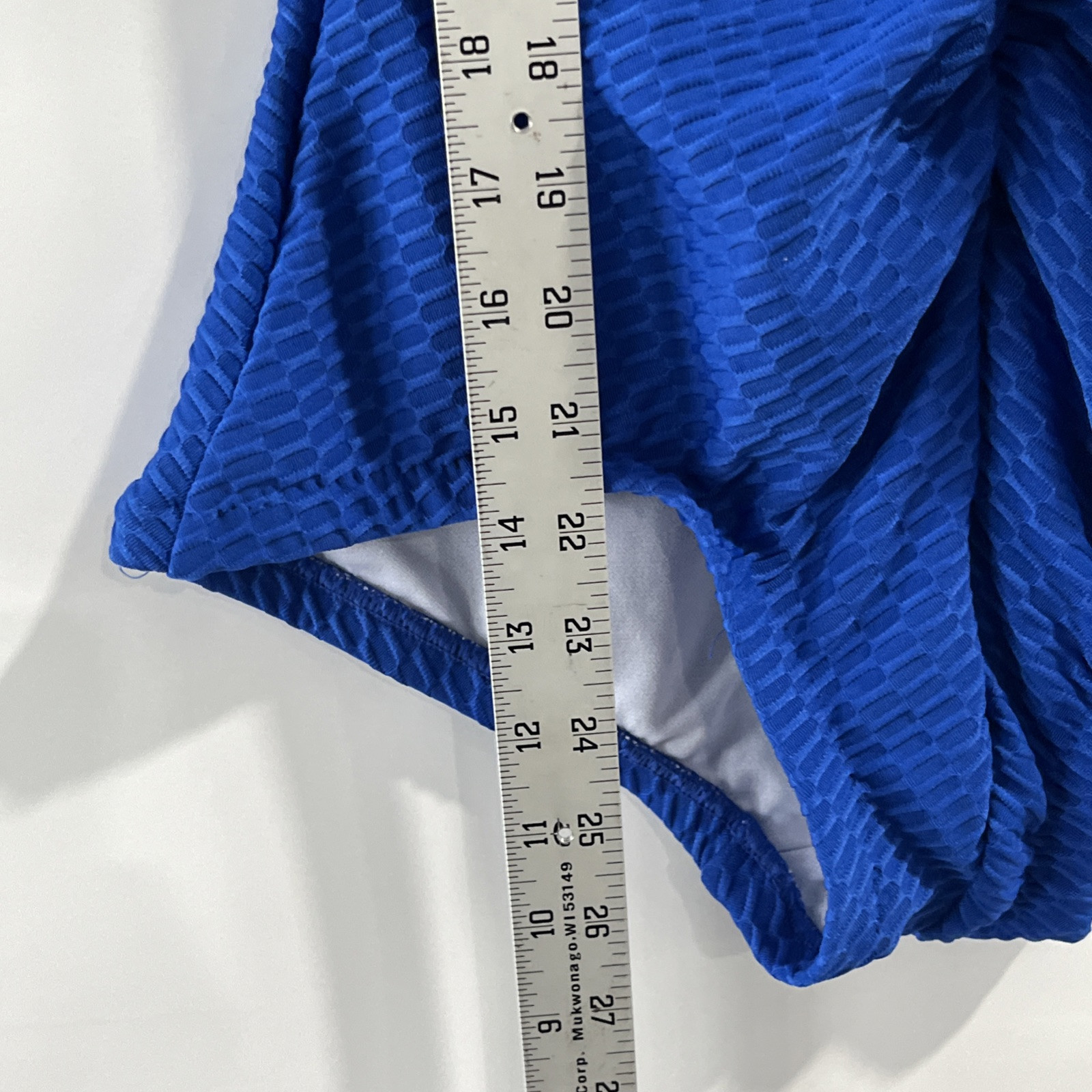 Maxine of Hollywood Spa Suit Women’s Size 6 Cobalt Blue Shirred front one Piece