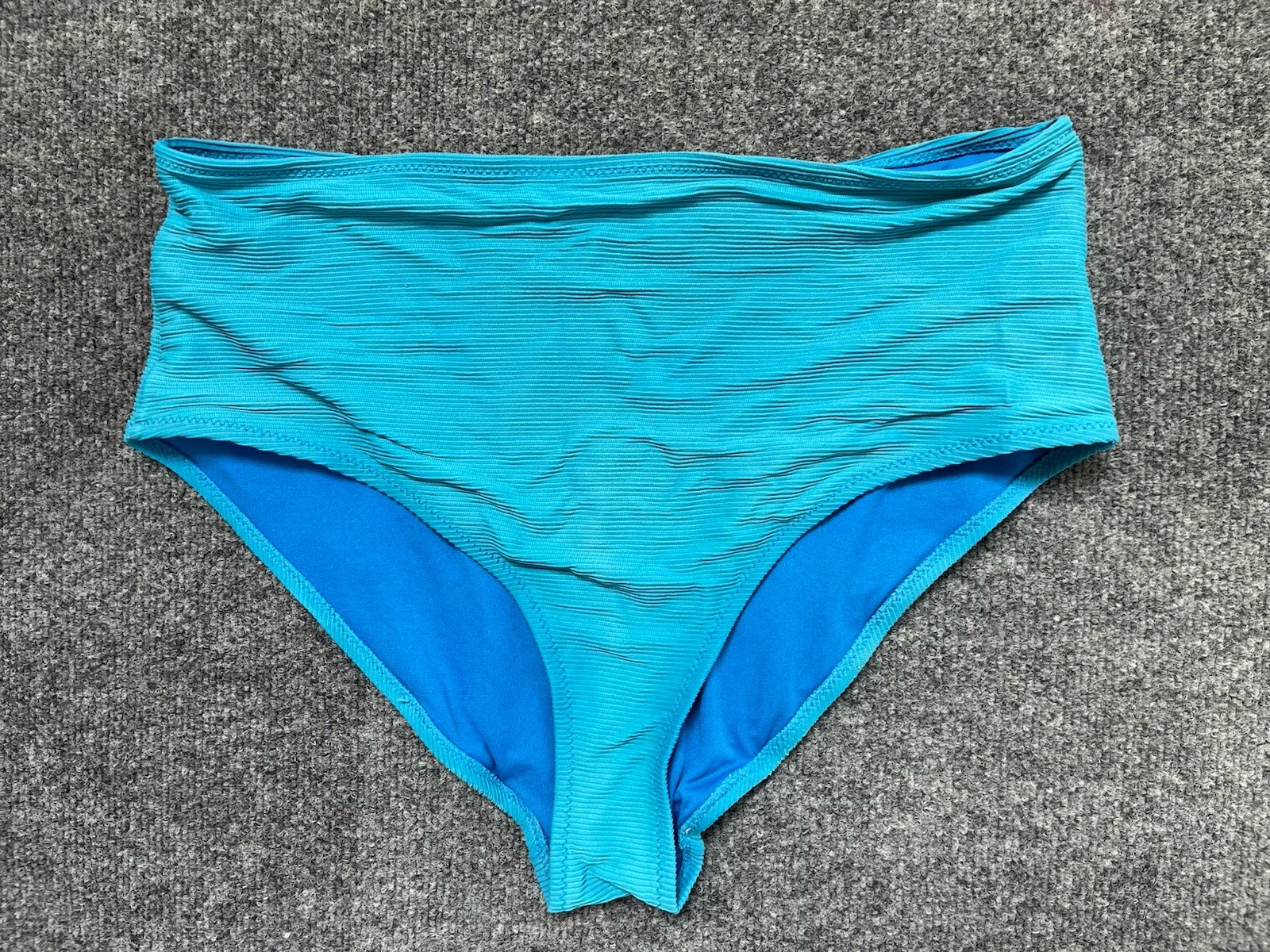 Replacement Swim Bottom Size Large Old Navy Aqua Blue Rib Texture Bikini
