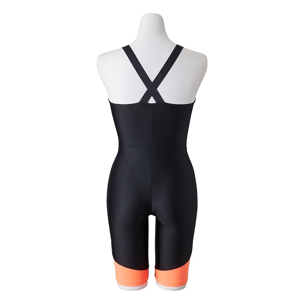 Mizuno Women’s Stroke ONE All-in-One Swim Fitness Suit N2JGB30296 Black/Pink