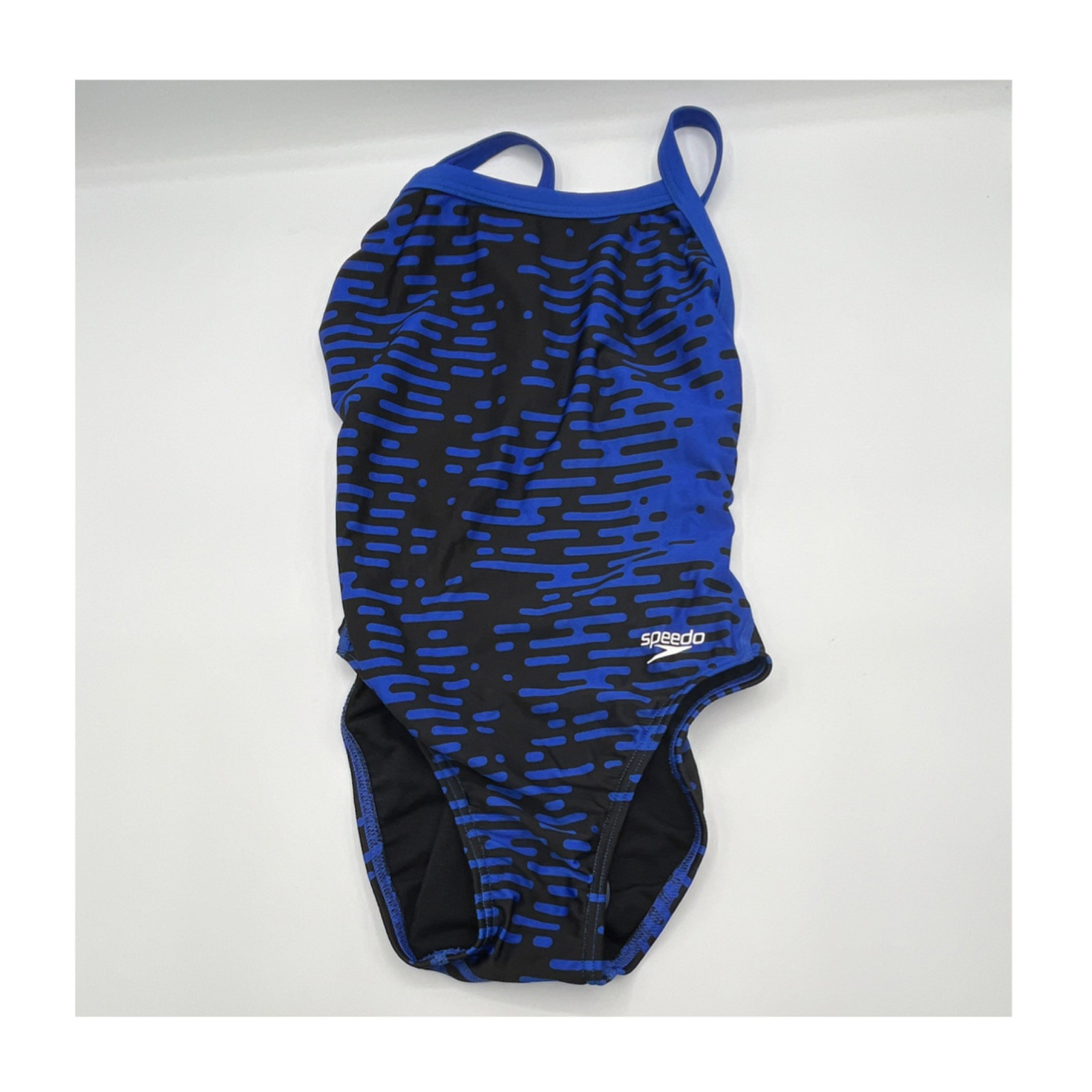 NEW Speedo Pro LT Women’s Competitive Swim One Piece Swimsuit Blue Black Size 24