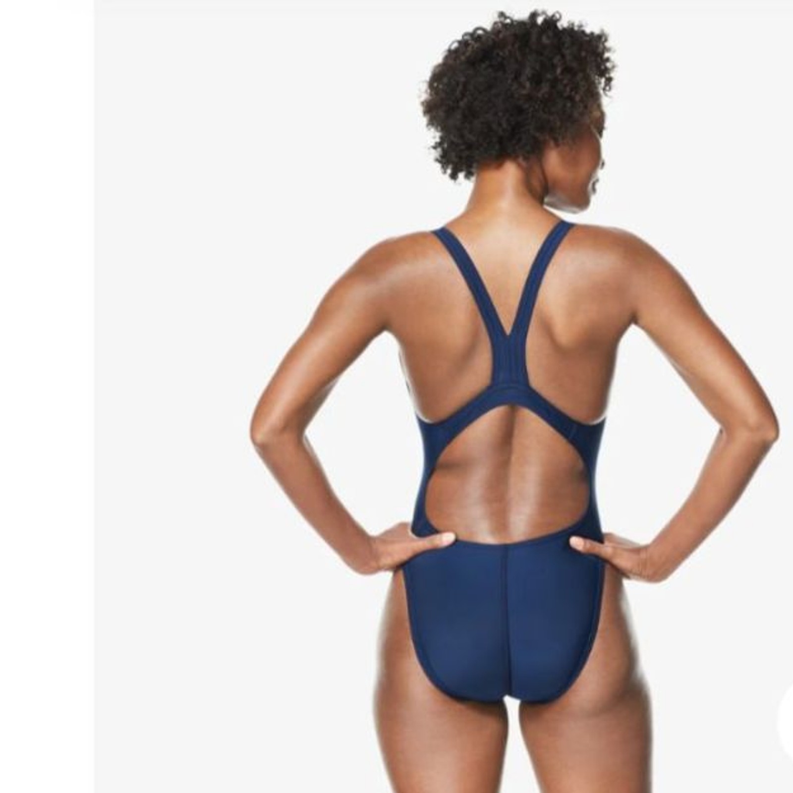 Women’s Speedo One Piece Swimsuit Navy Size 8/34
